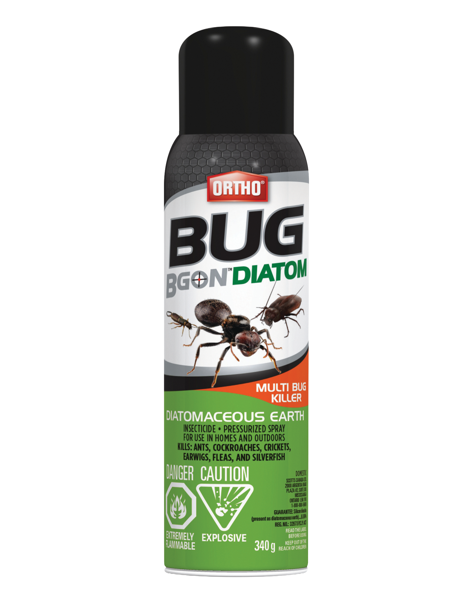 Ortho Bug B Gon Diatom Diatomaceous Earth Multi Bug Killer Aerosol 340 g