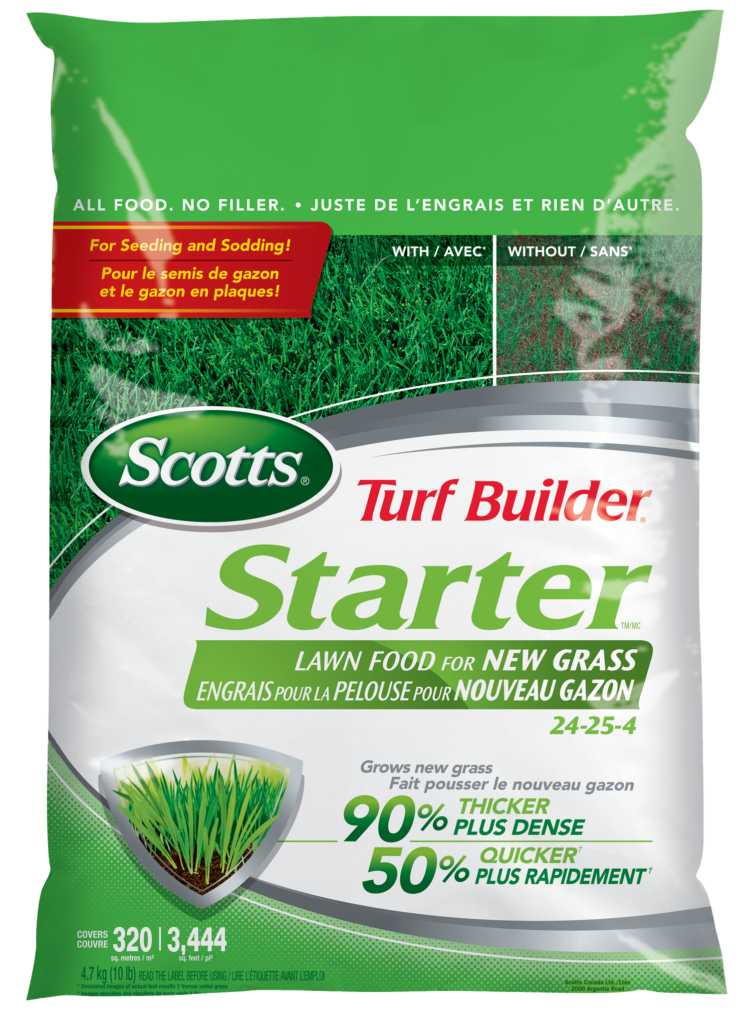 Scotts Turf Builder Starter Lawn Food 24-25-4 1.4 kg / 93 m²