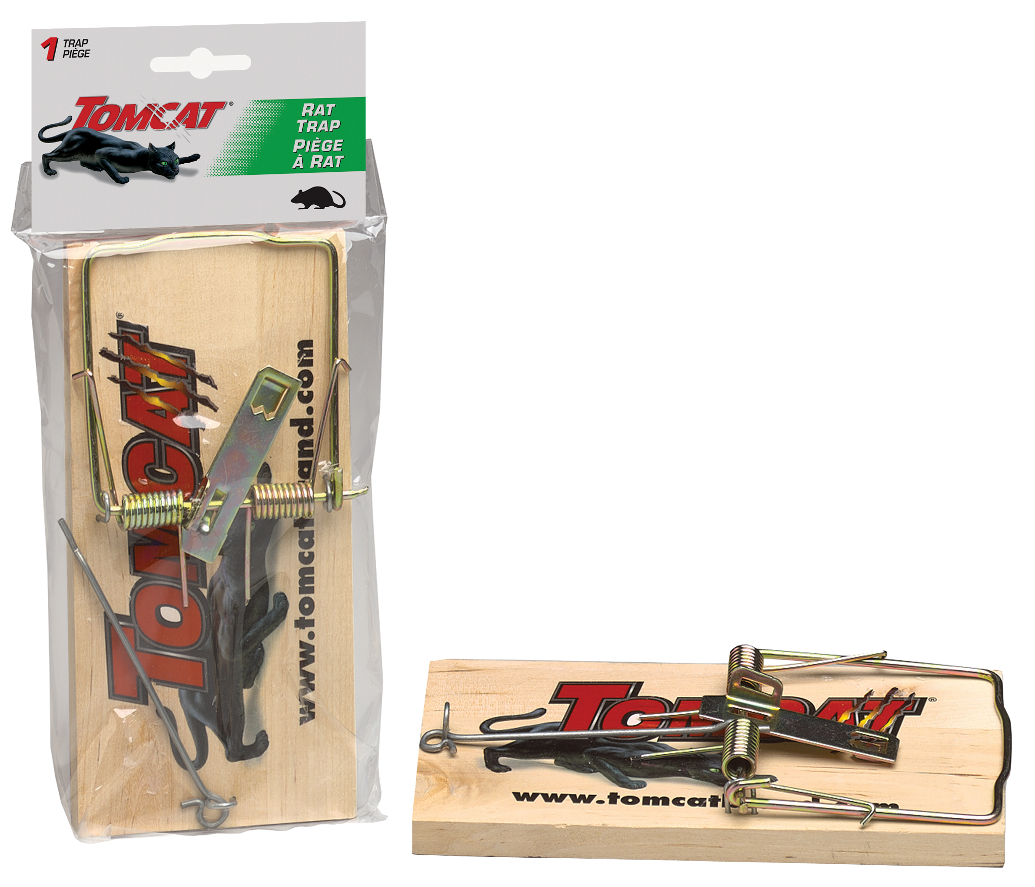 Tomcat Mouse Wood Traps 2-Pack