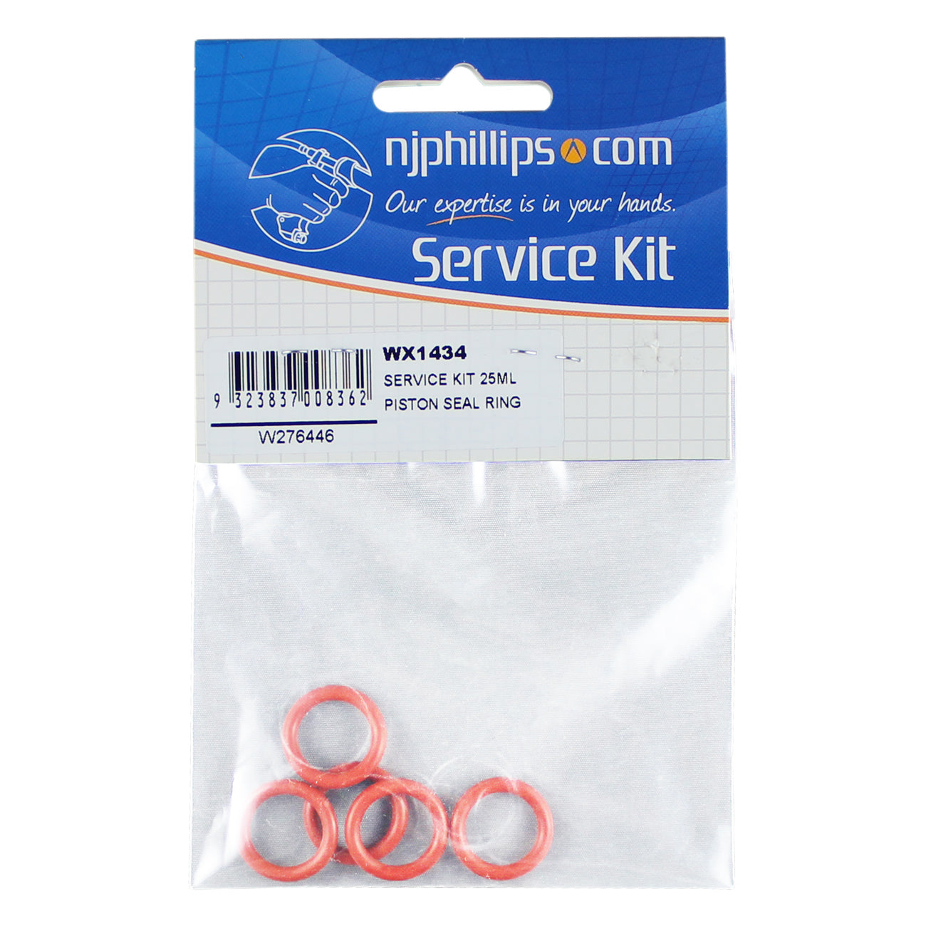 N.J. Phillips 25ml o-rings (5 pack)