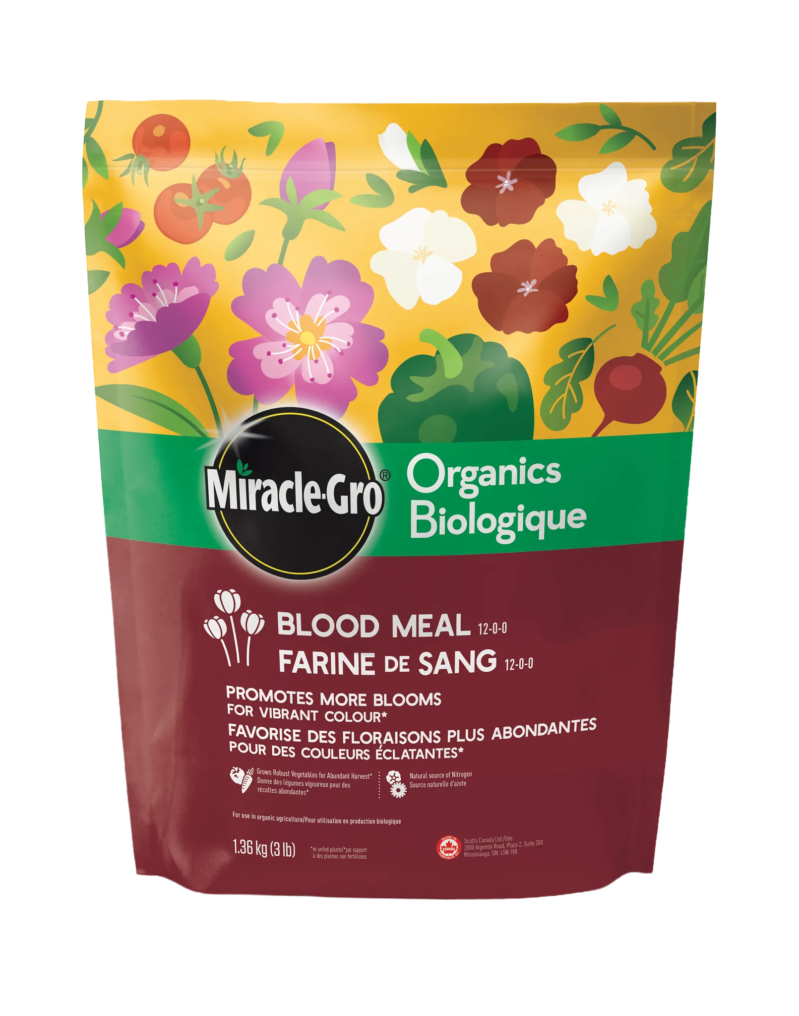 Miracle-Gro Organics Blood Meal 12-0-0 1.36 kg