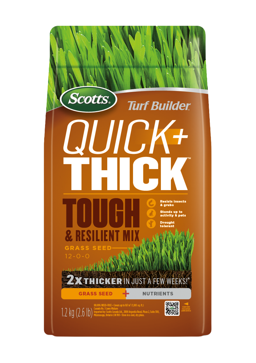 Scotts Turf Builder Quick + Thick Tough & Resilient Grass Seed Mix 1.2 kg