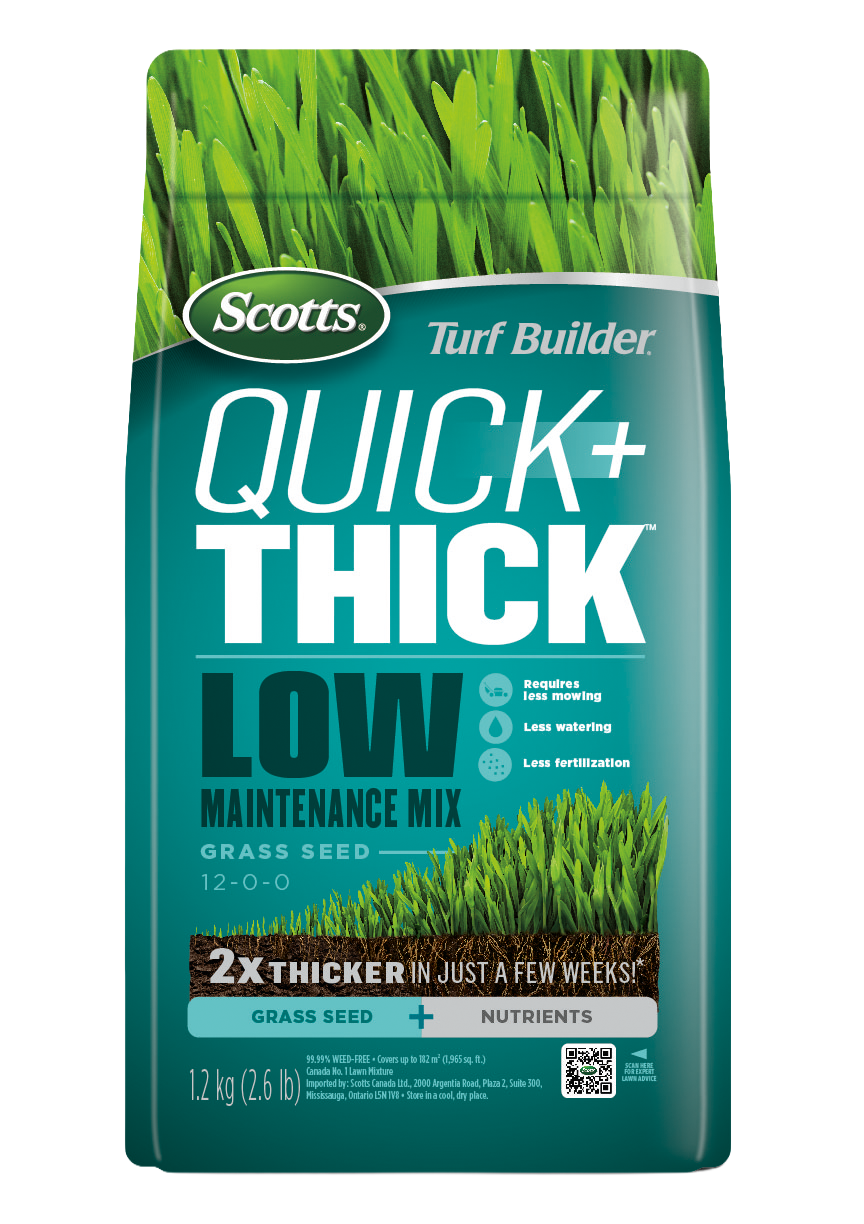 Scotts Turf Builder Quick + Thick Low Maintenance Grass Seed Mix 1.2 kg
