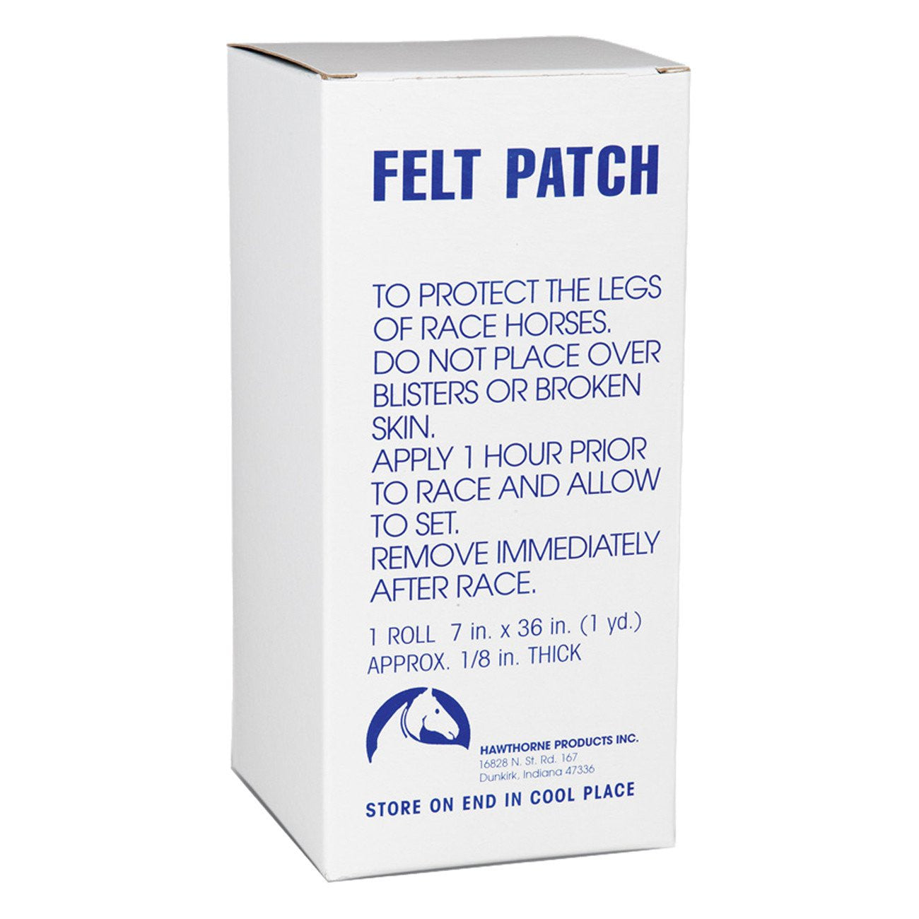 Hawthorne adhesive felt strip 7"x3'