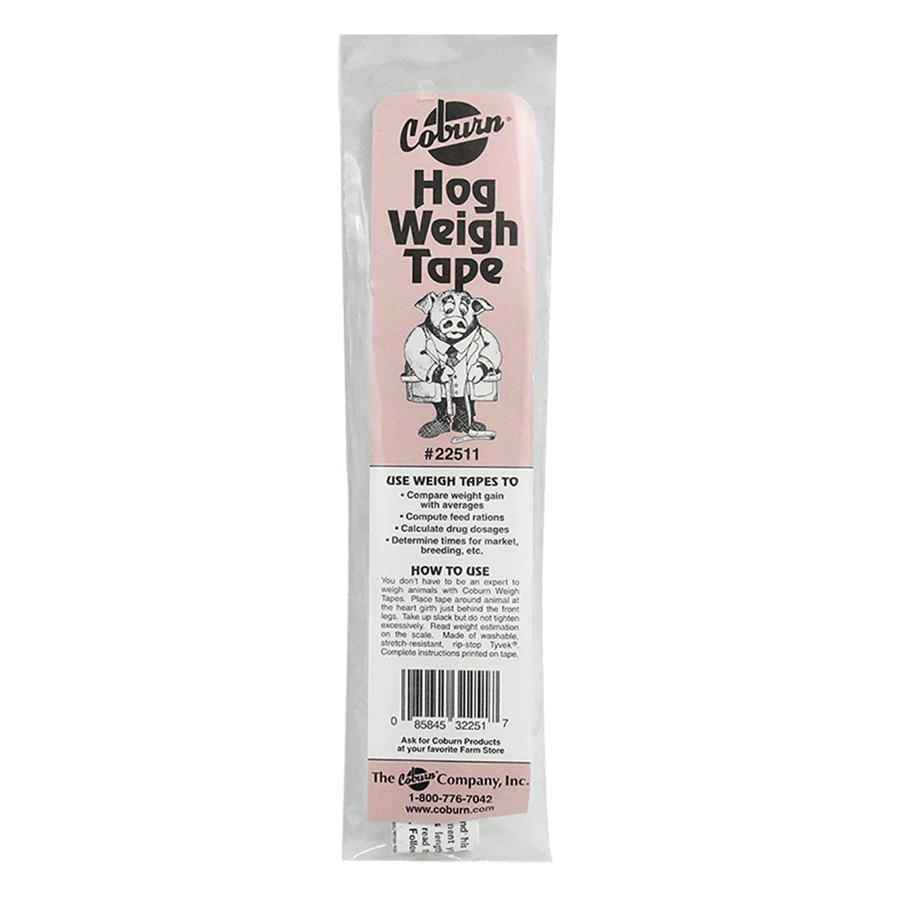 Coburn hog tape lbs