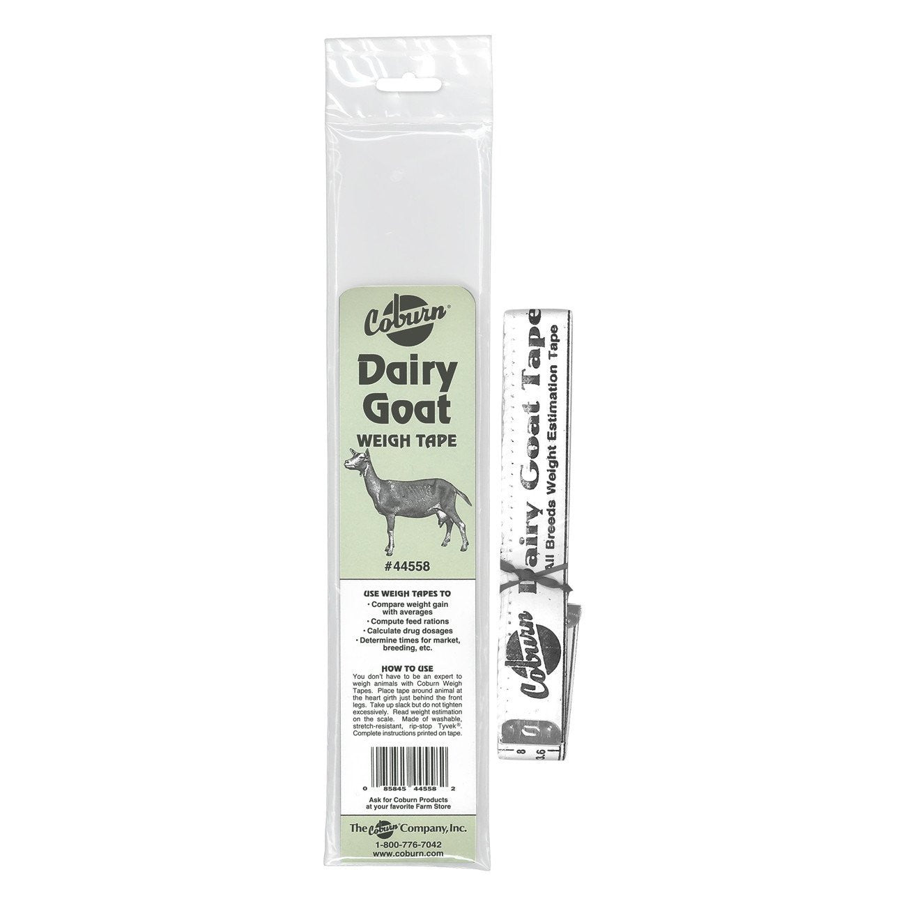 Coburn dairy goat height weight tape