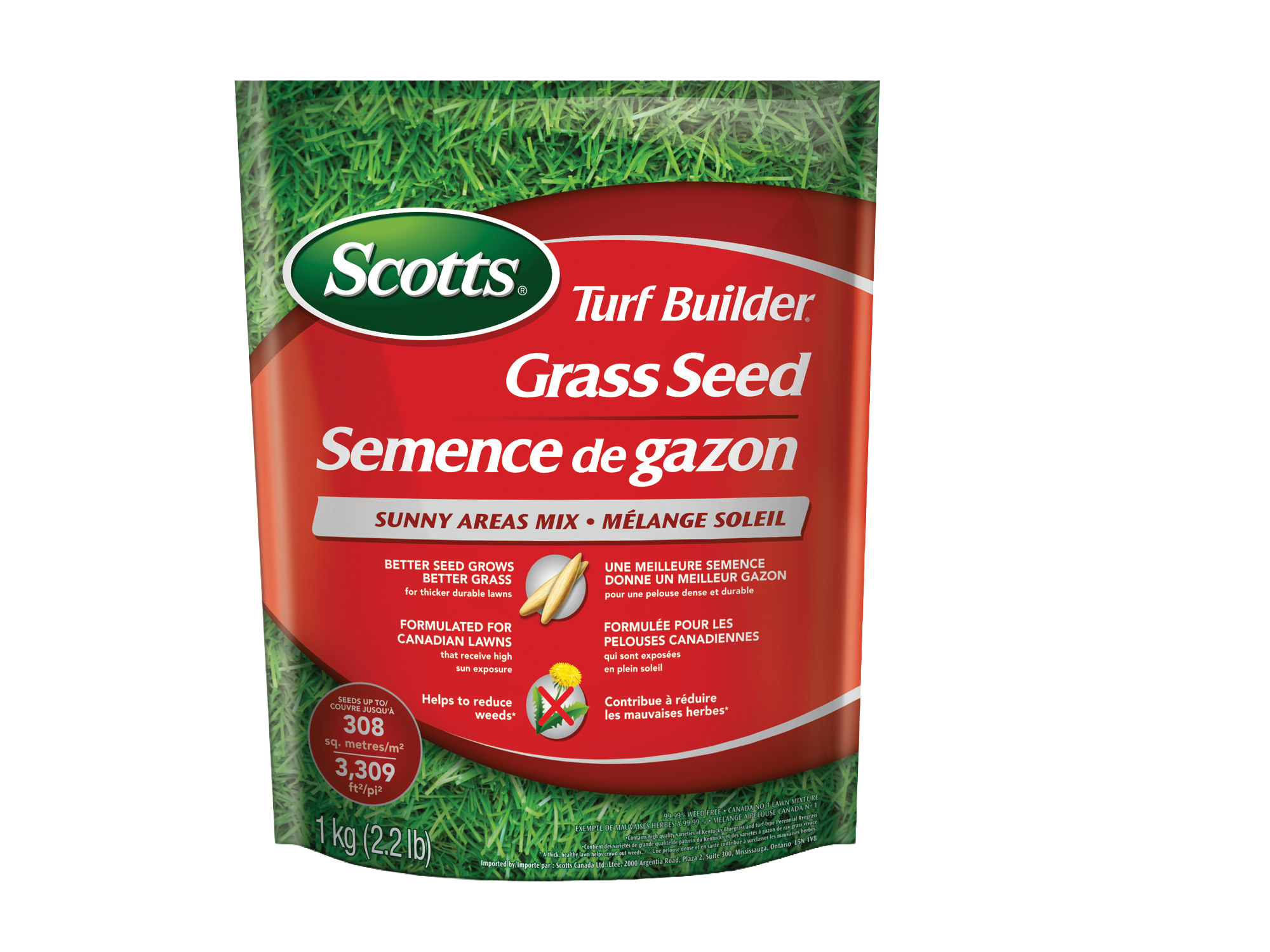 Scotts Turf Builder Grass Seed Sunny Areas Mix 1 kg