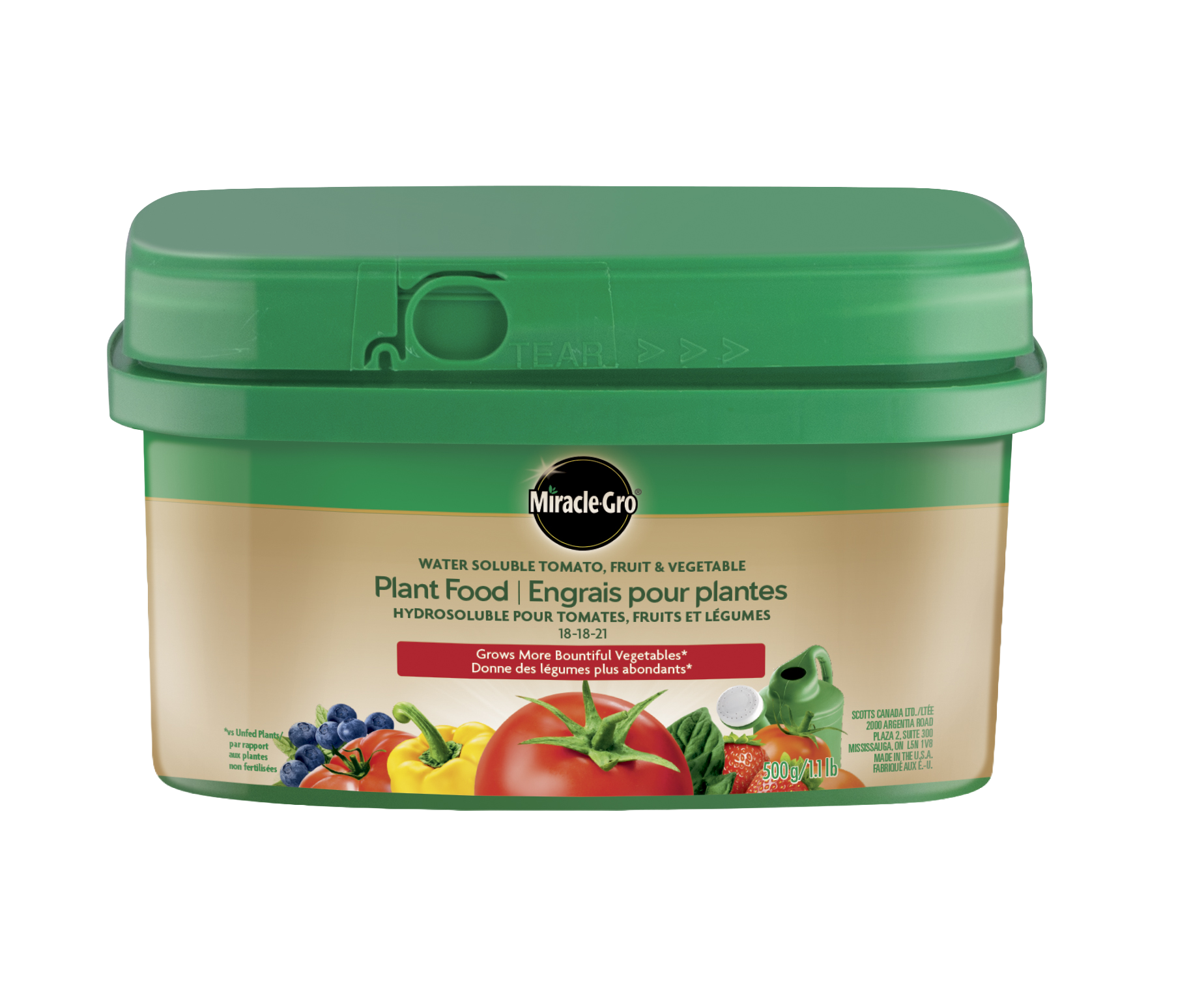 Miracle-Gro Water Soluble Tomato, Fruit & Vegetable Plant Food 18-18-21 500 g