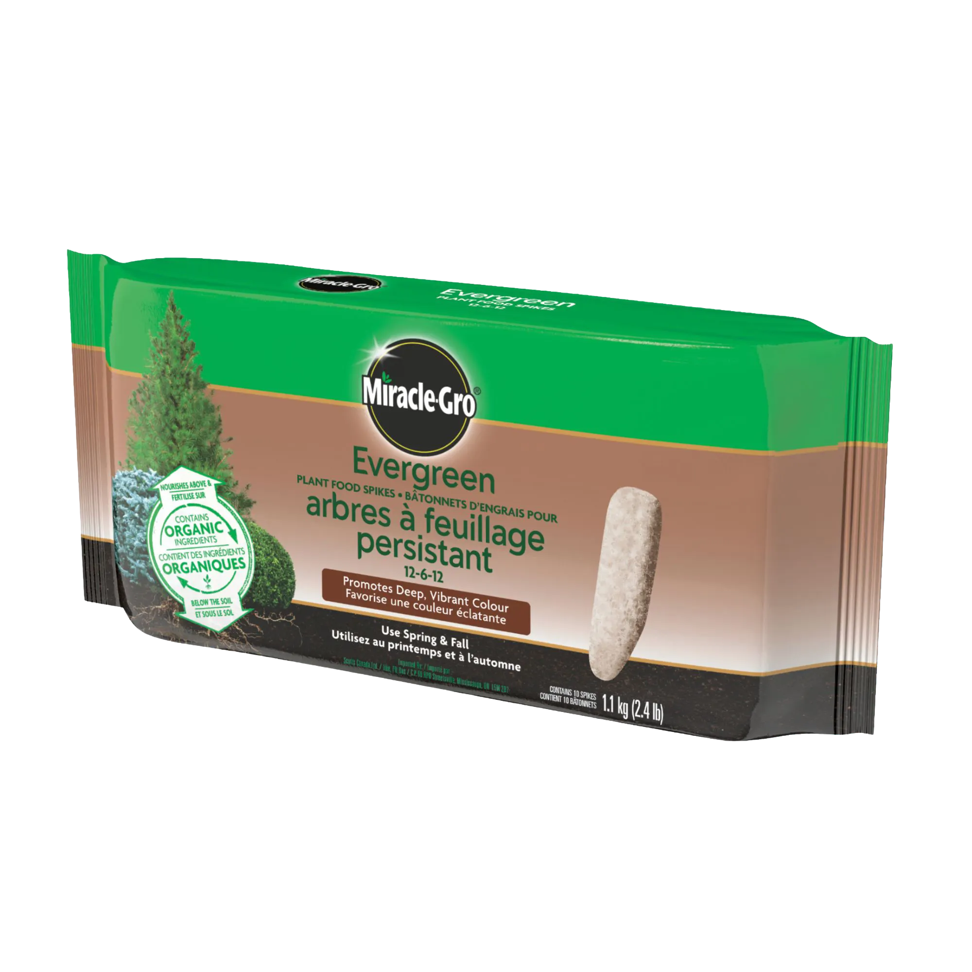 Miracle-Gro Evergreen Fertilizer Spikes 12-6-12 10-Pack 1.13 kg