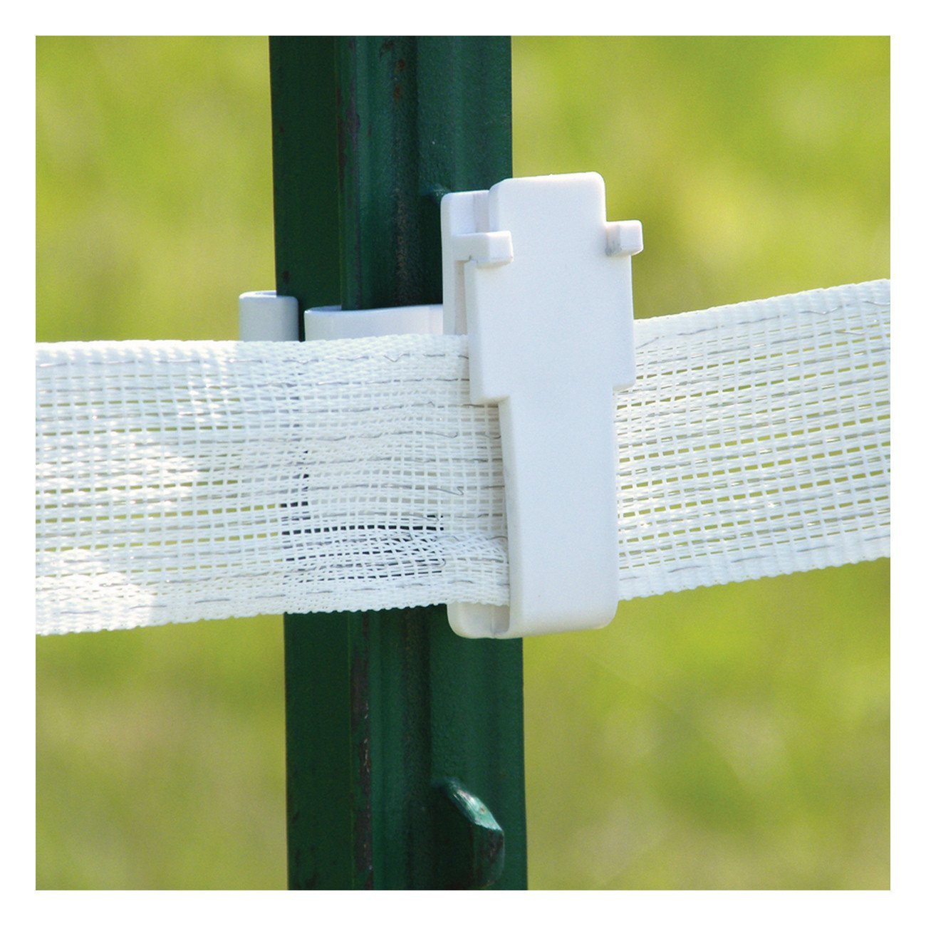 Patriot white t-post wide tape insulator (25 pack)