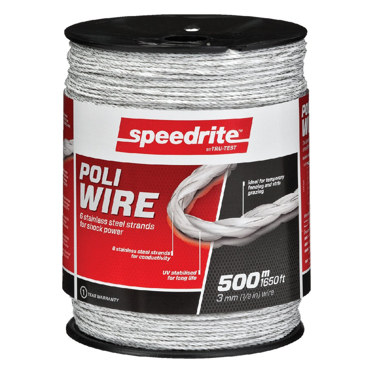 Speedrite polywire 1650' - white