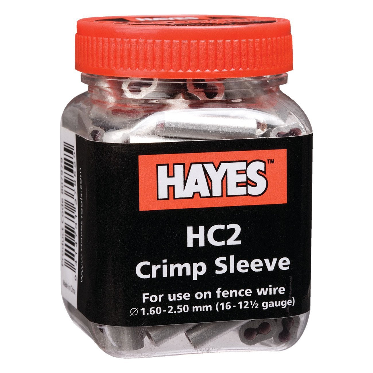 Hayes HC2 crimp, 16 - 12 1/2 ga., long (100 units)