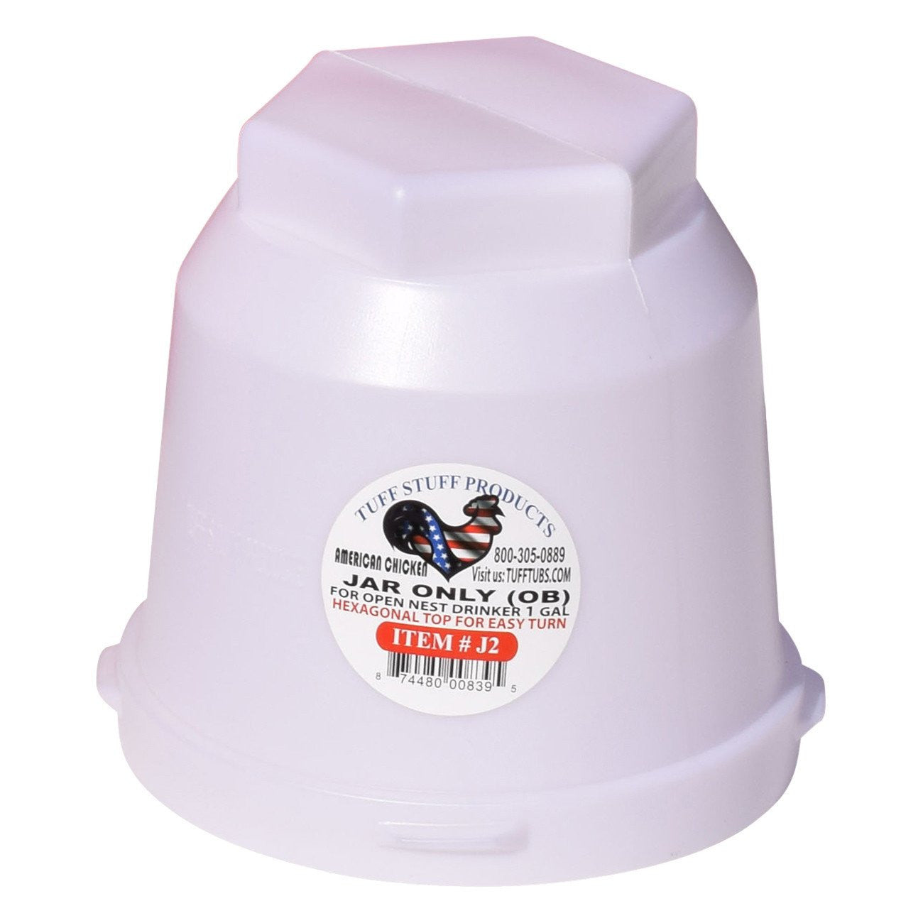 Tuff Stuff jug for gallon poultry drinker