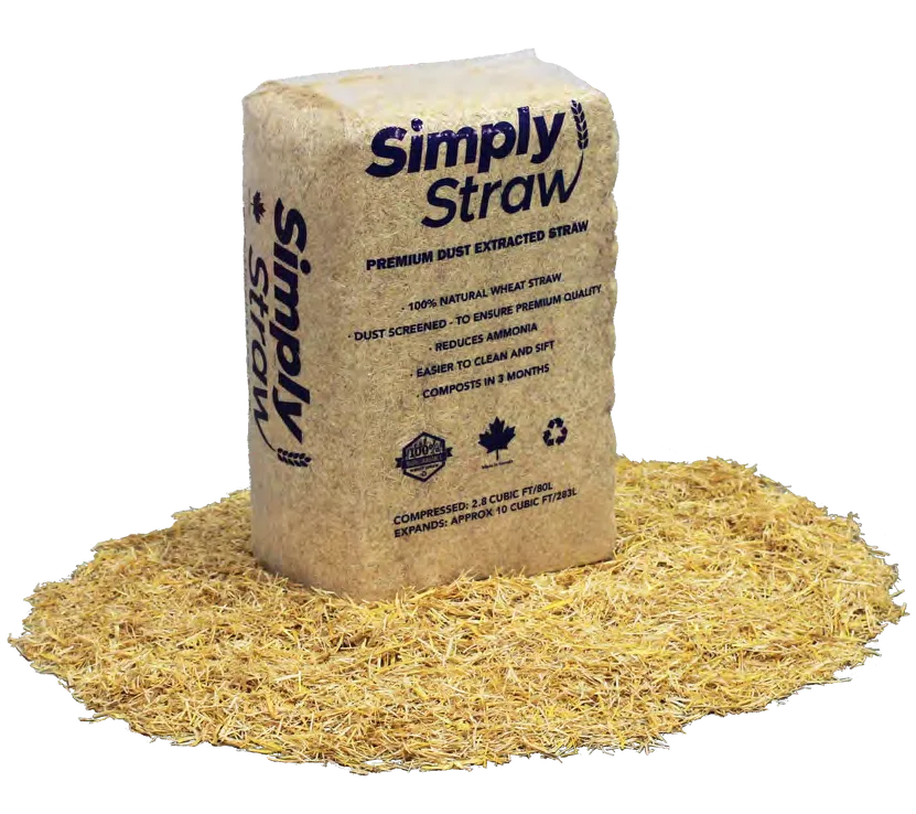 Simply Straw Wheat Straw Bedding 80 L