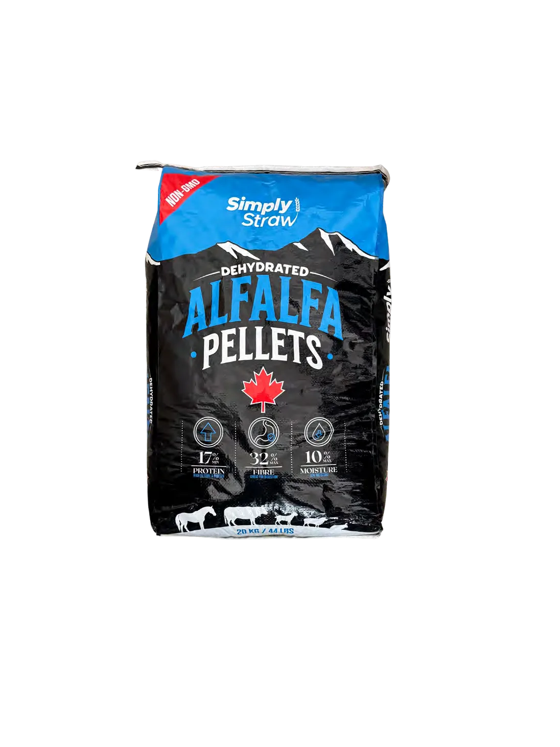 Simply Straw Dehydrated Alfalfa Pellets 20 kg