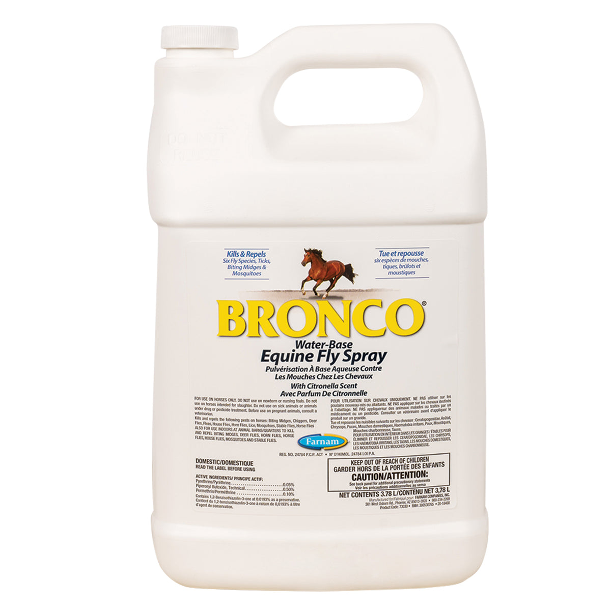 Farnam Bronco Equine Fly Spray 3.8 L refill jug