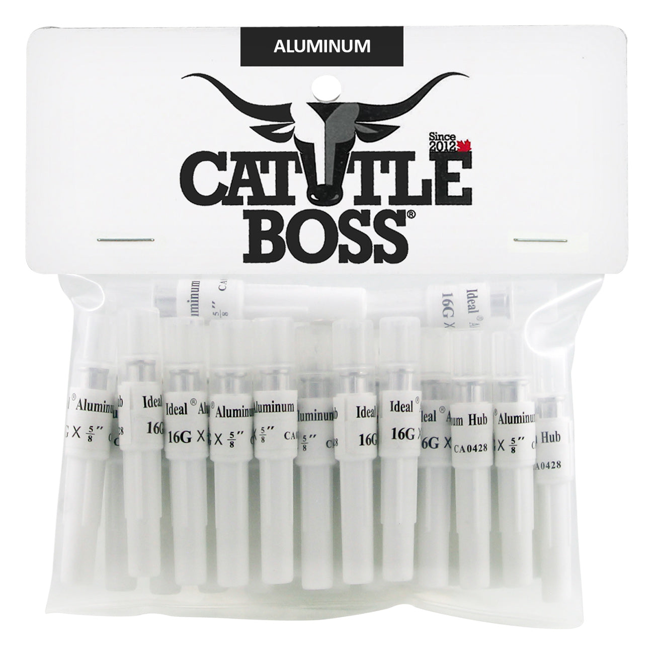 Cattle Boss aluminum hub needles (25 pack) 16 X 5/8