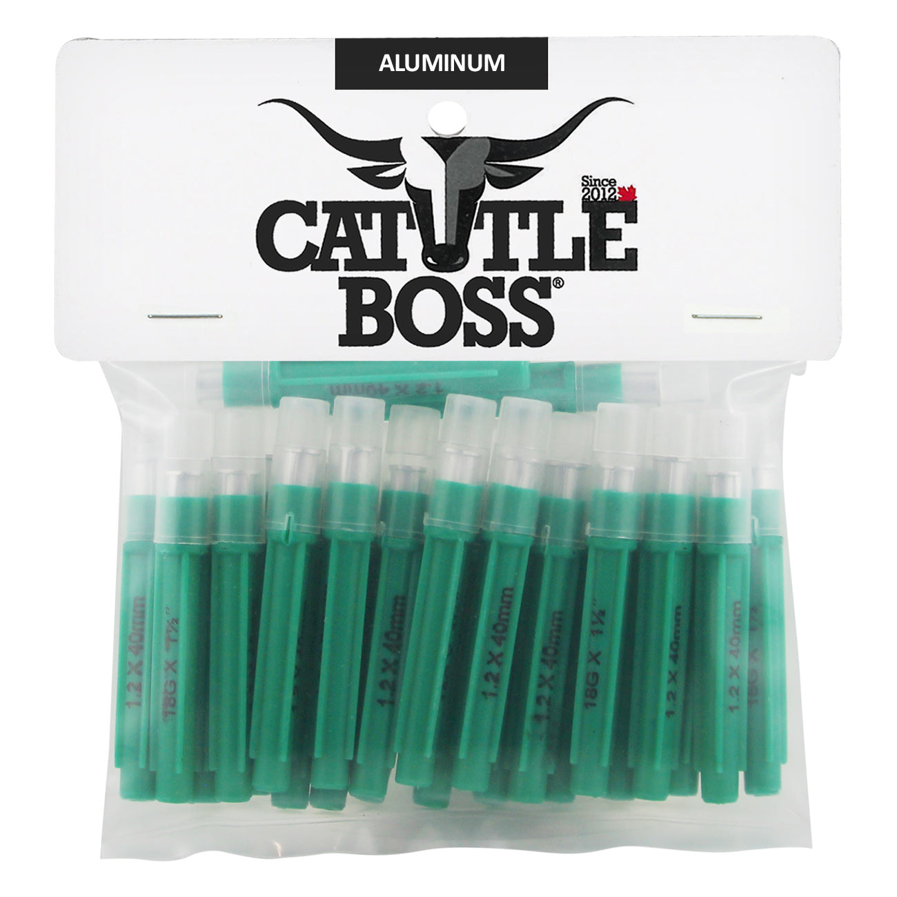 Cattle Boss aluminum hub needles (25 pack) 18 X 1 1/2