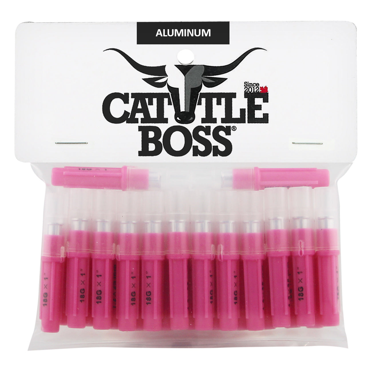 Cattle Boss aluminum hub needles (25 pack) 18 X 1