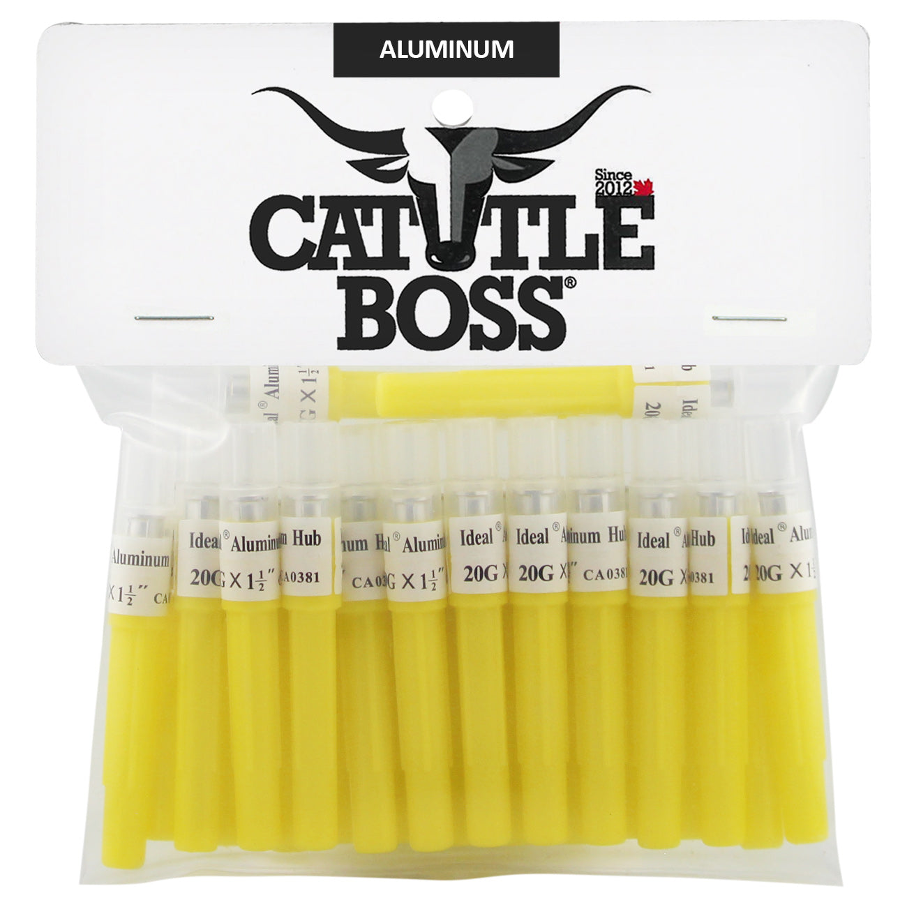 Cattle Boss aluminum hub needles (25 pack) 20 X 1 1/2