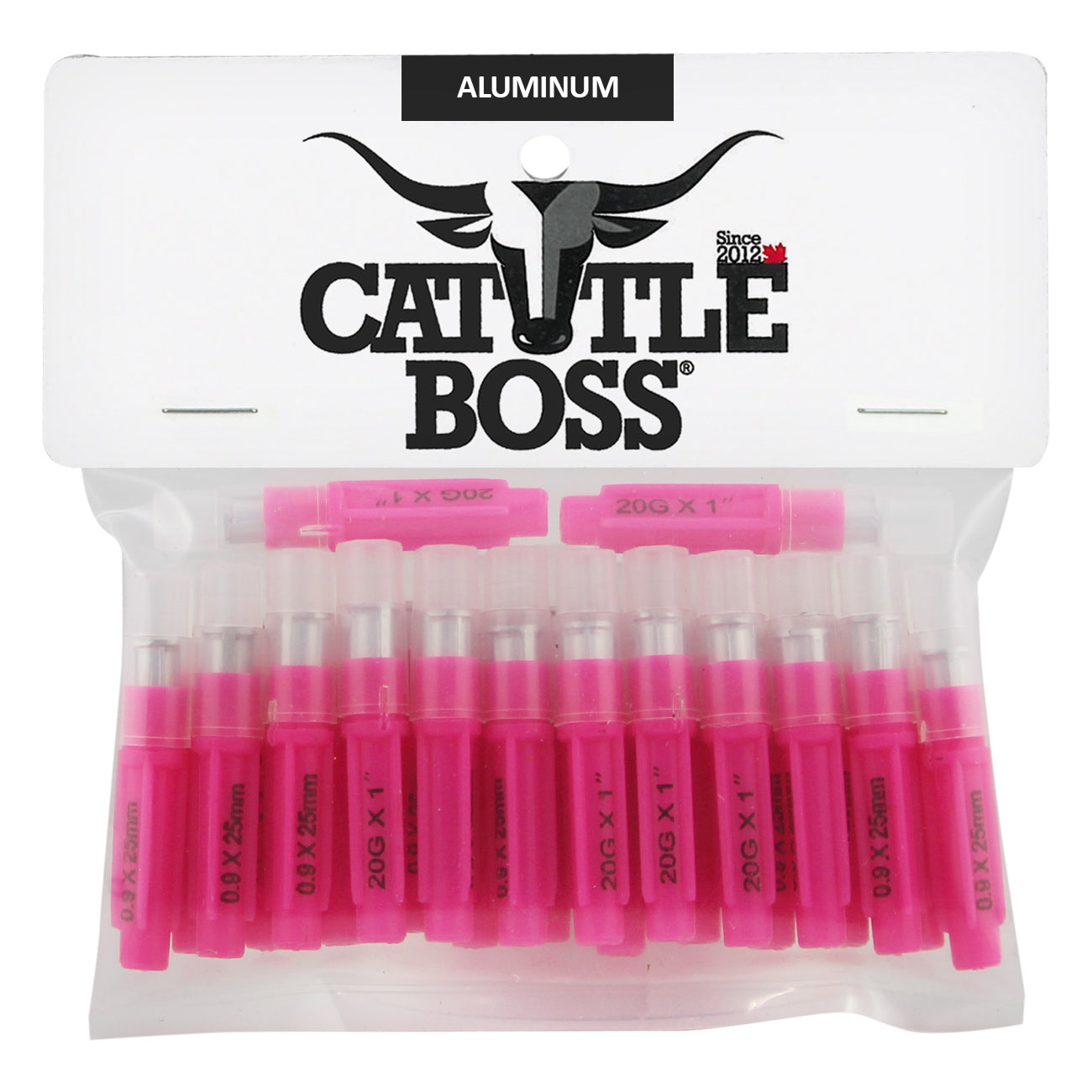 Cattle Boss aluminum hub needles (25 pack) 20 X 1