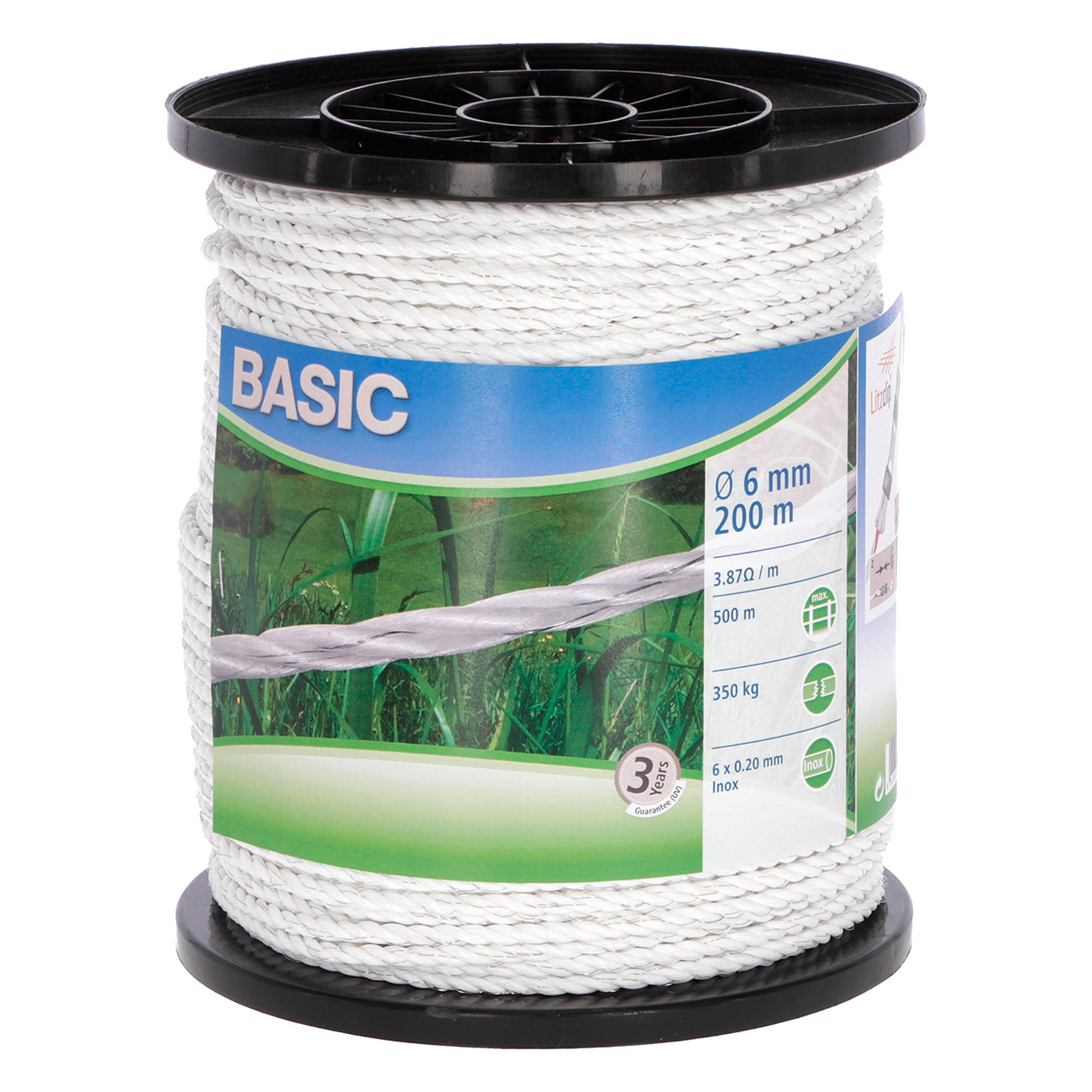 CORRAL Basic fencing tape 40mm x 200m (White)