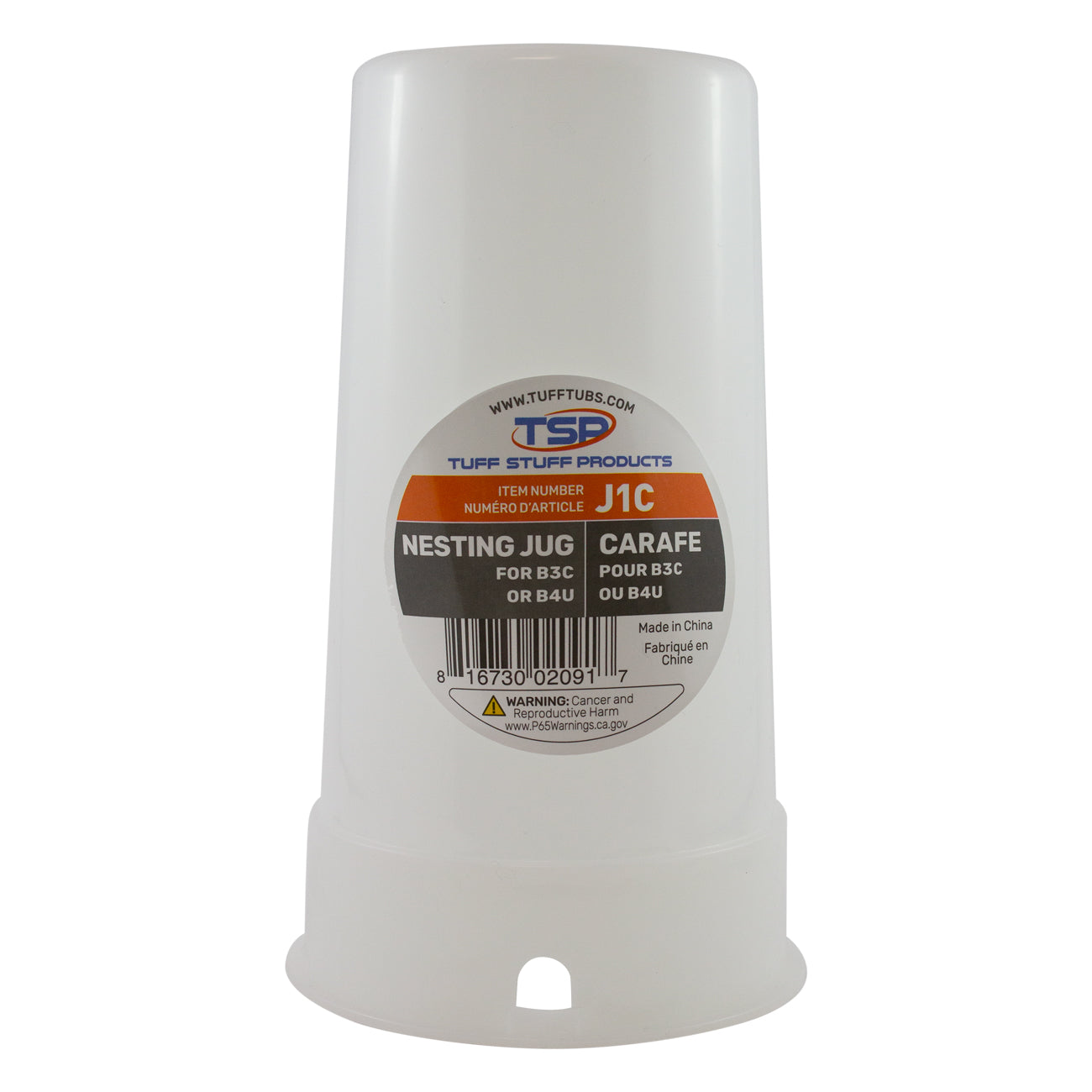Tuff Stuff nesting jug for universal drinker and dual feeder