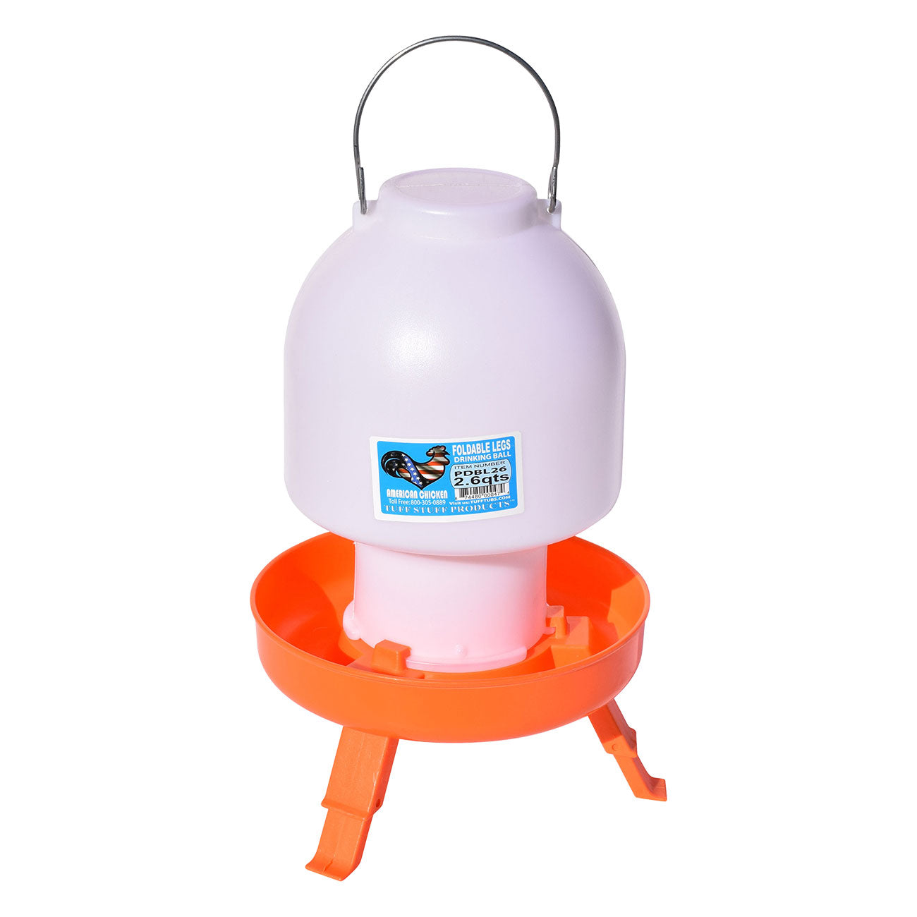 Tuff Stuff poultry flat top ball drinker - 1gal