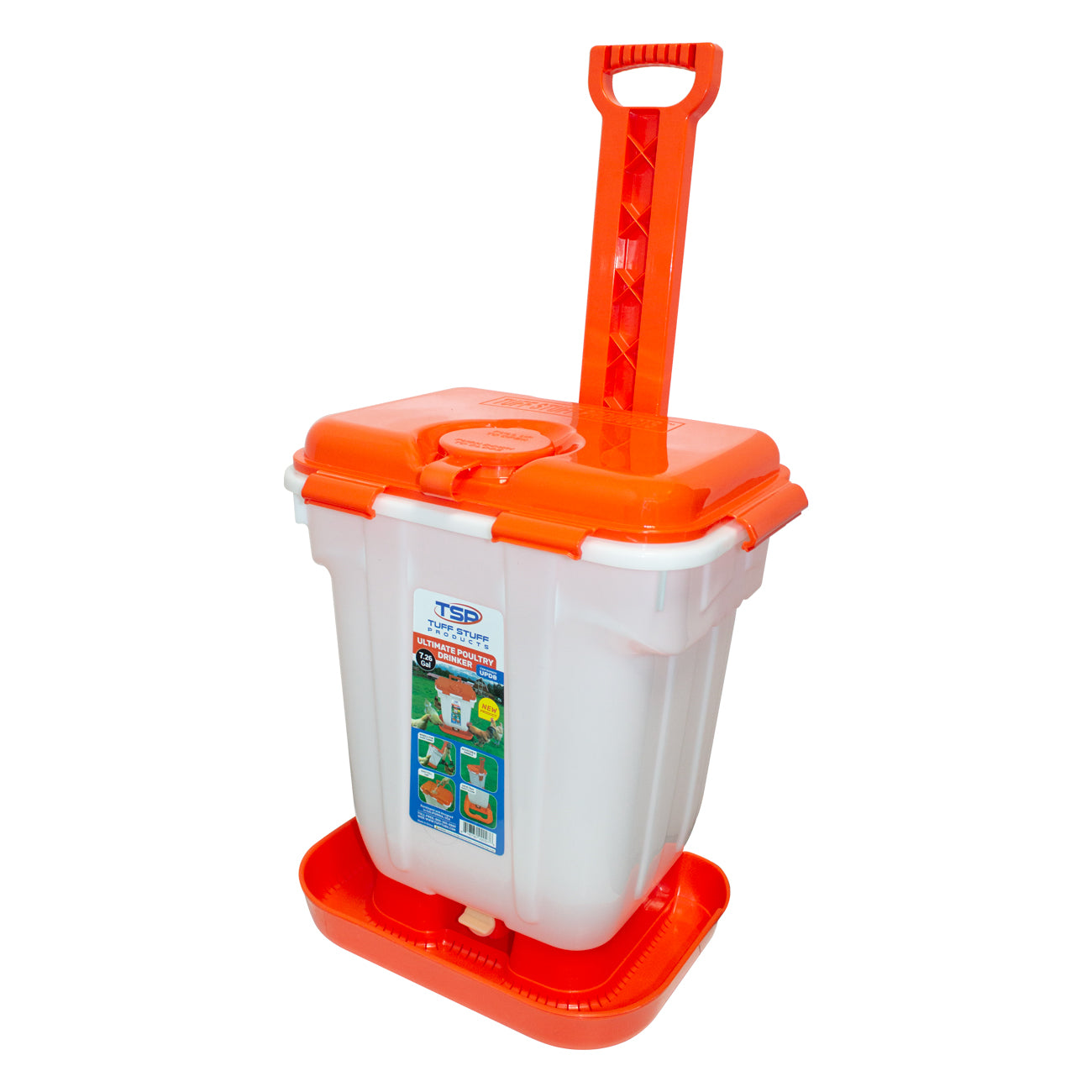 Tuff Stuff poultry hydrating bucket - 5gal w/ 6 mini nipples