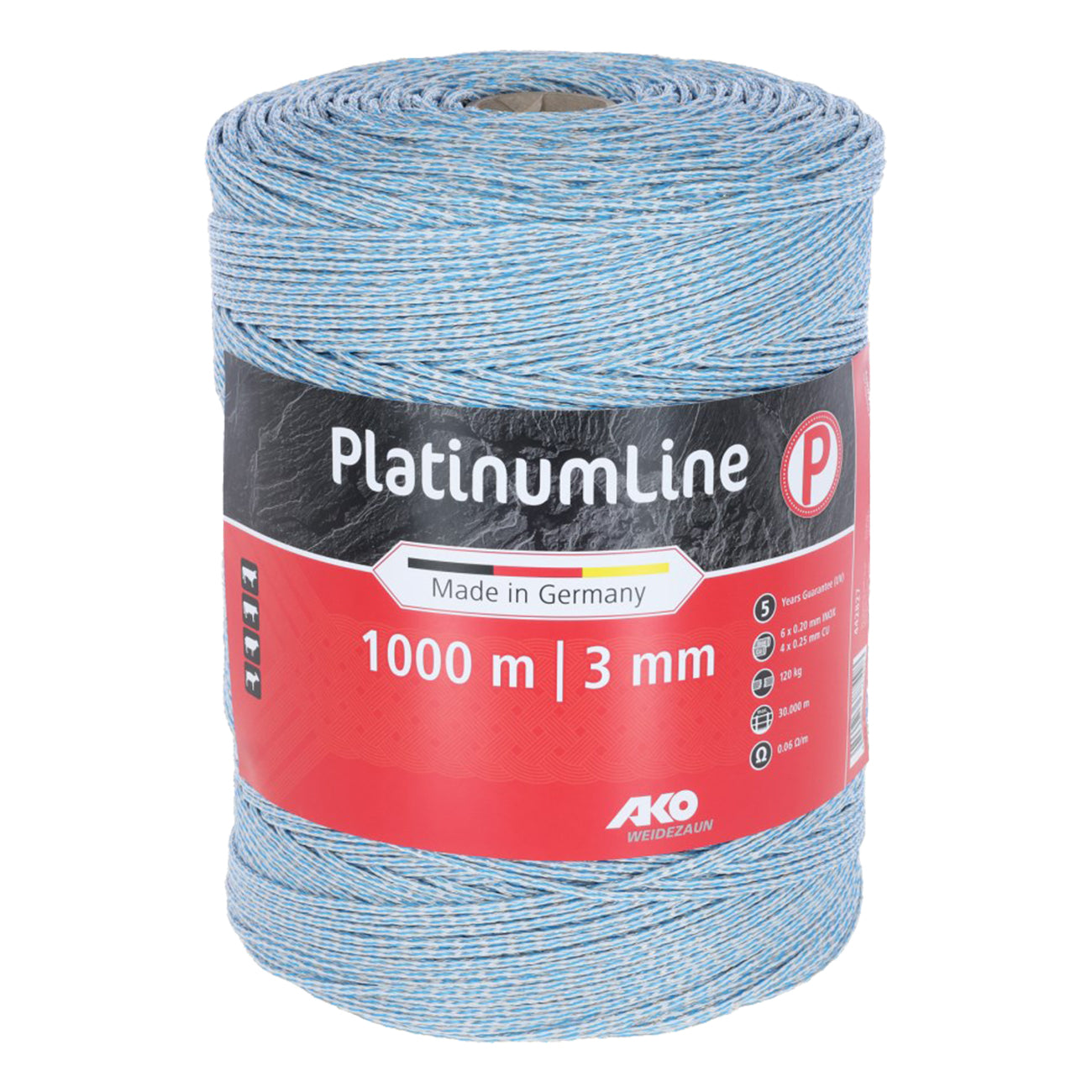 CORRAL PlatinumLine Polywire 1,000m (white/blue)