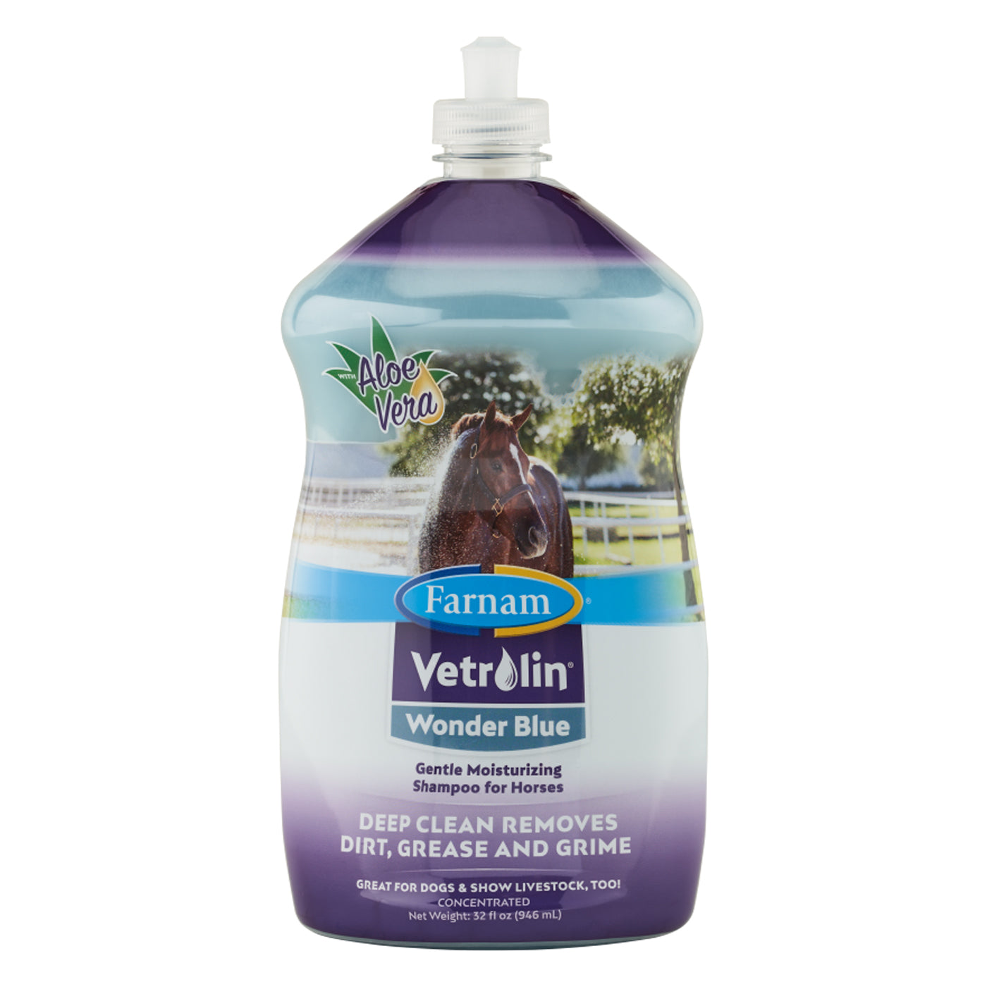 Farnam Vetrolin Wonder Blue Gentle Moisturizing Shampoo 950 mL