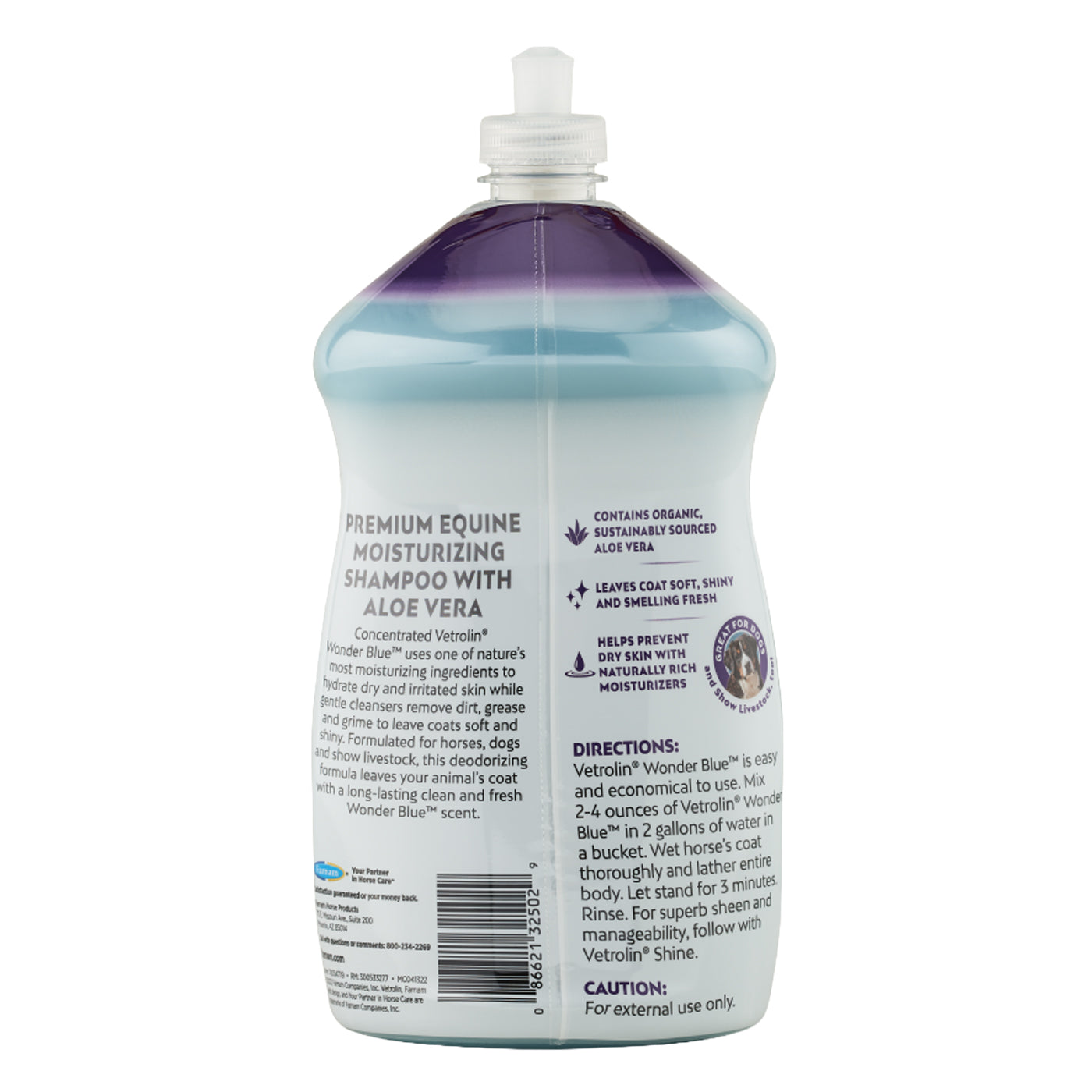Farnam Vetrolin Wonder Blue Gentle Moisturizing Shampoo 950 mL