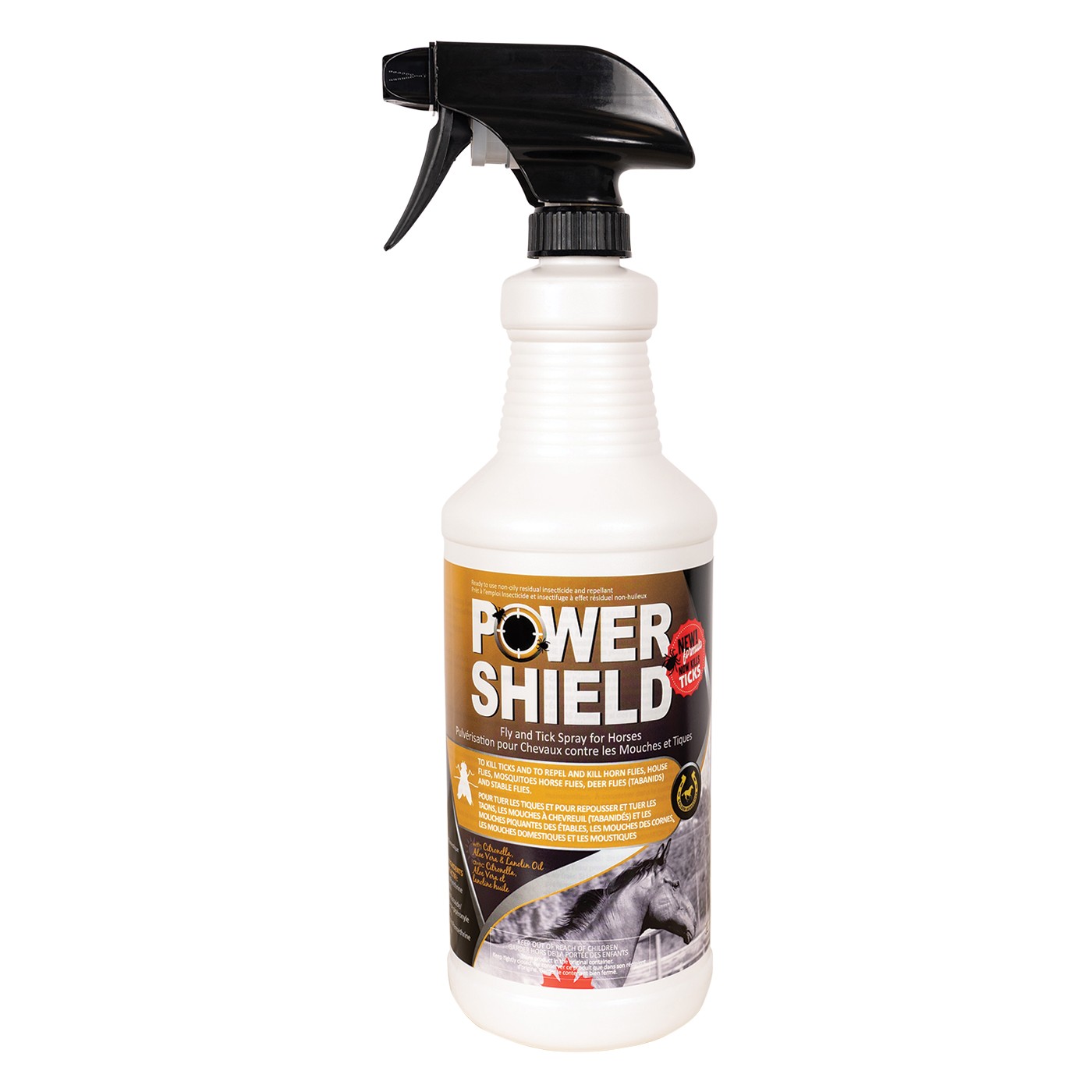 Golden Horseshoe Power Shield Fly Spray with Sprayer 1 L