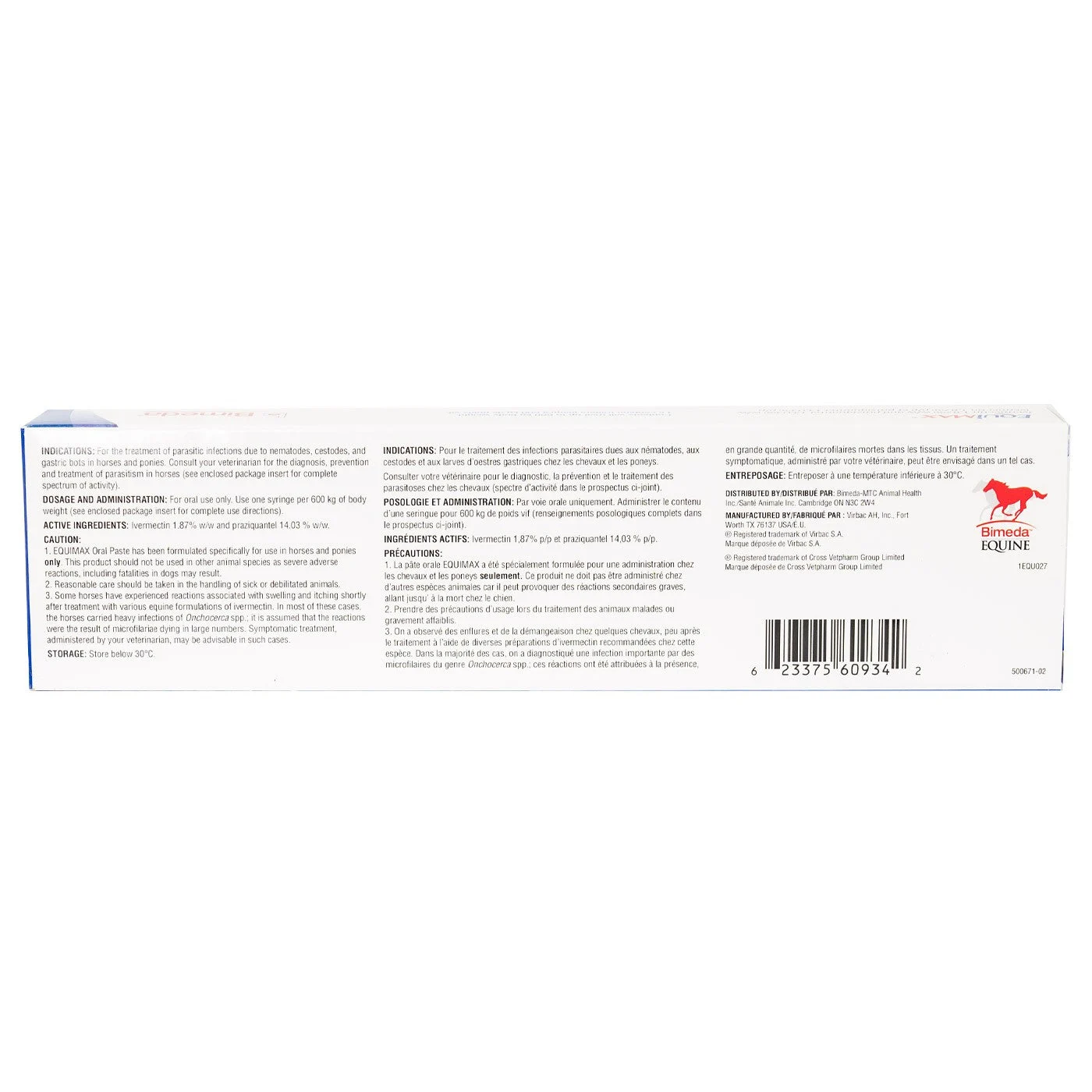 Equimax Ivermectin 1.87% - Praziquantel 14.03%