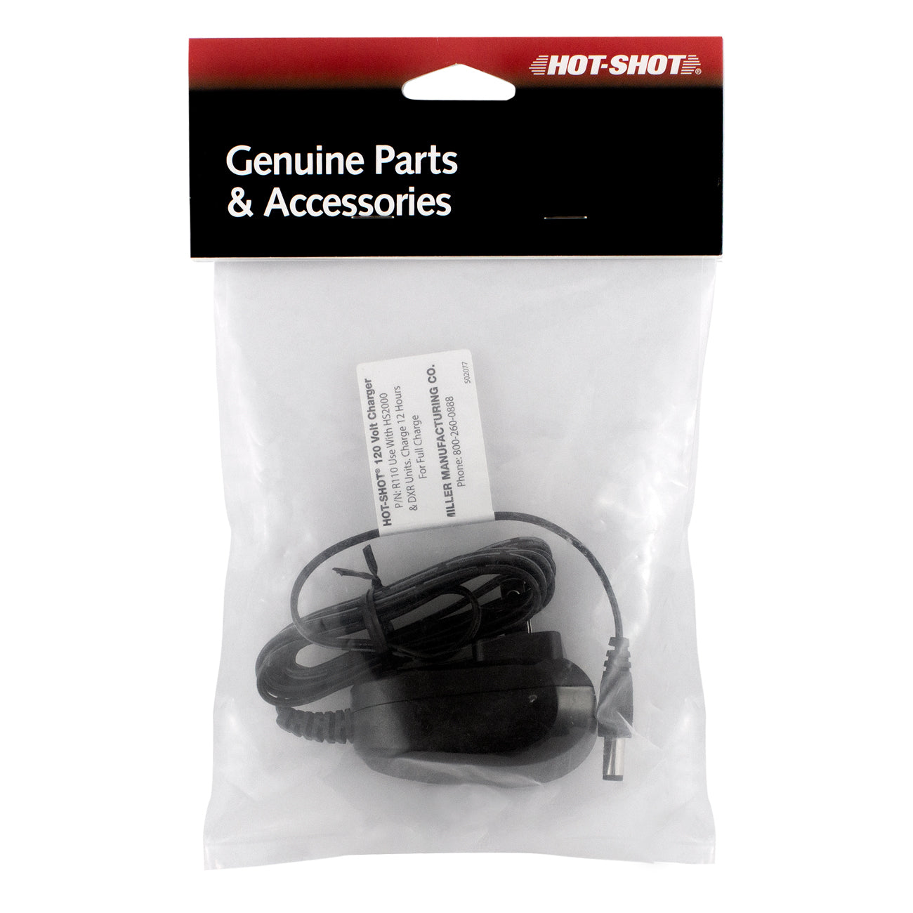 Hot-Shot 110v charger for rechargeable red/green battery pack (R110)