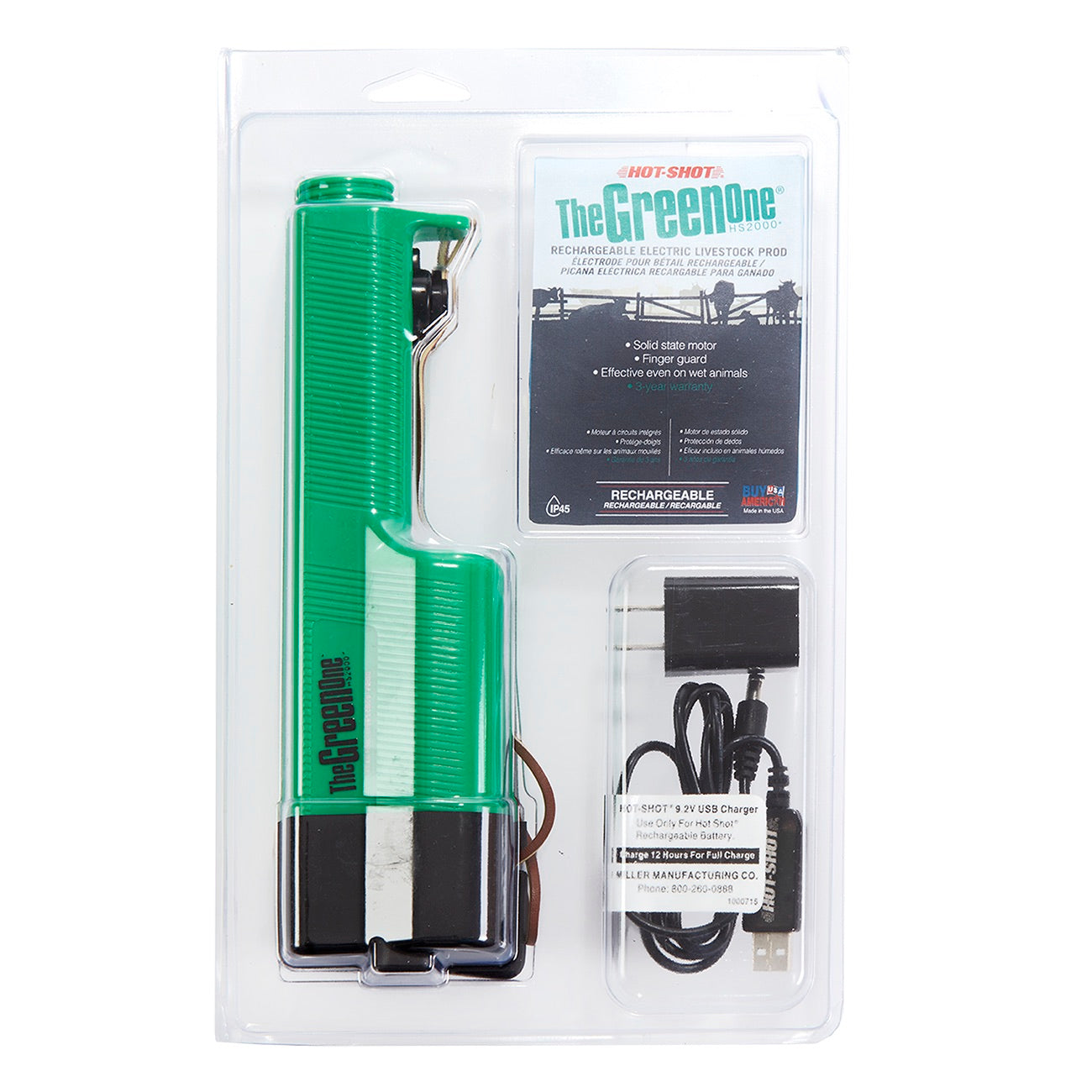 Hot Shot HS2000 The Green One Rechargeable electric handle (HU2HSRCHG)