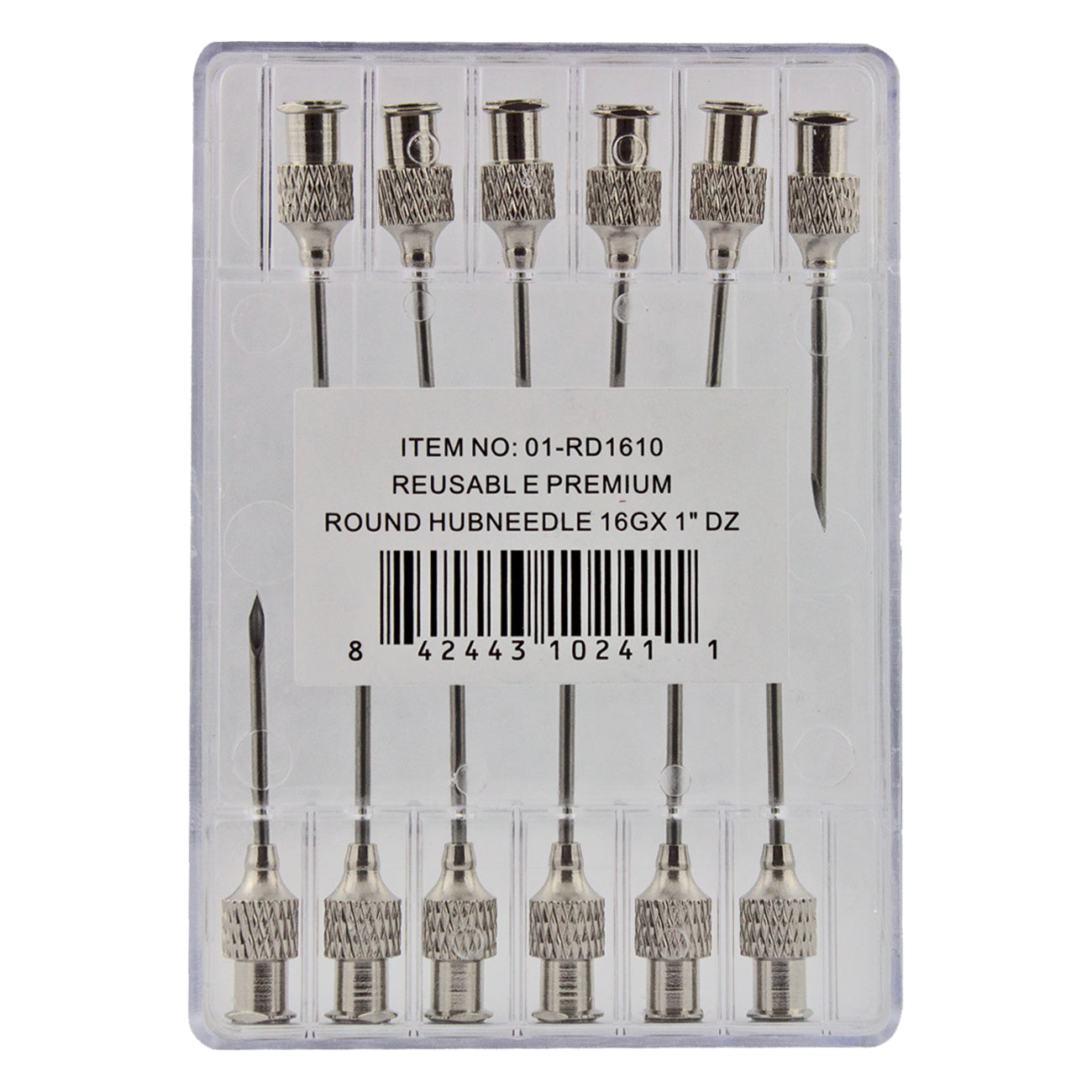 IVS International stainless steel hub needle 16G x"(12 pack)