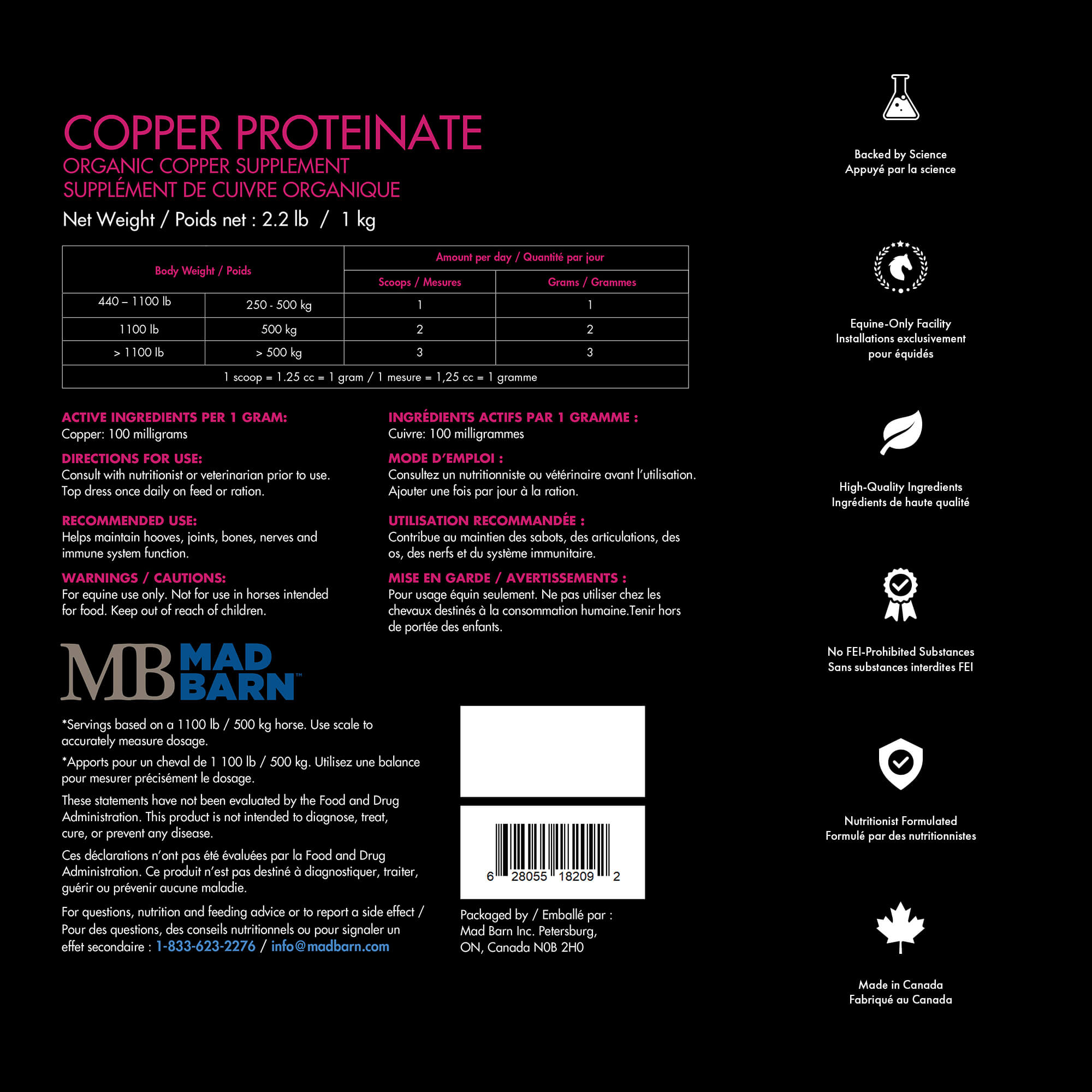 Mad Barn Copper Proteinate 10%