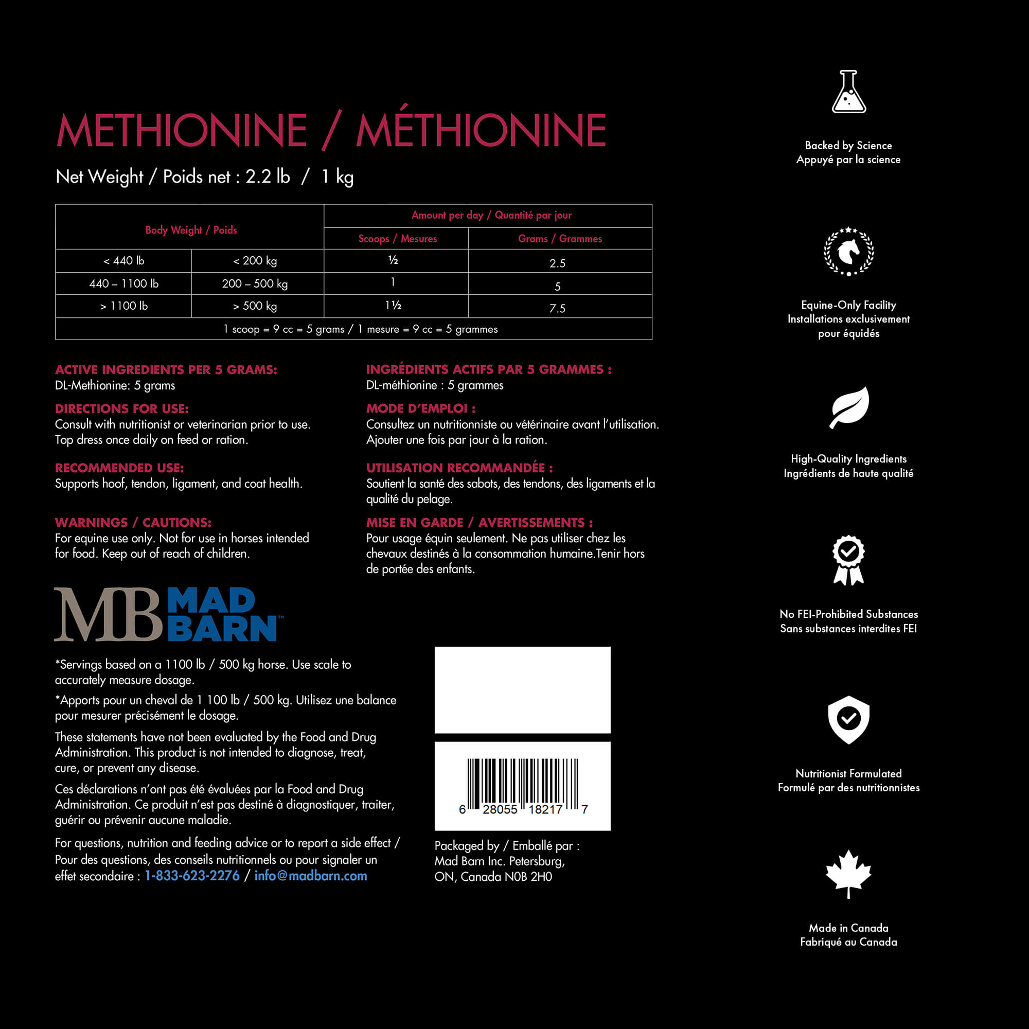 Mad Barn DL-Methionine