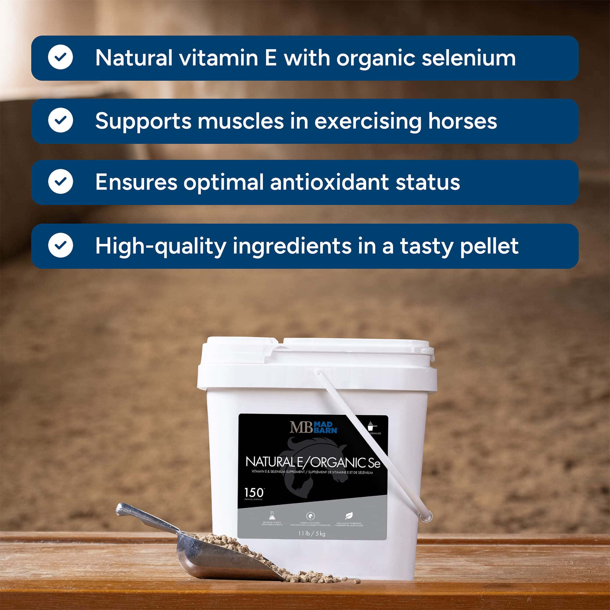 Mad Barn Natural E/Organic Se Pellets 2.5 kg