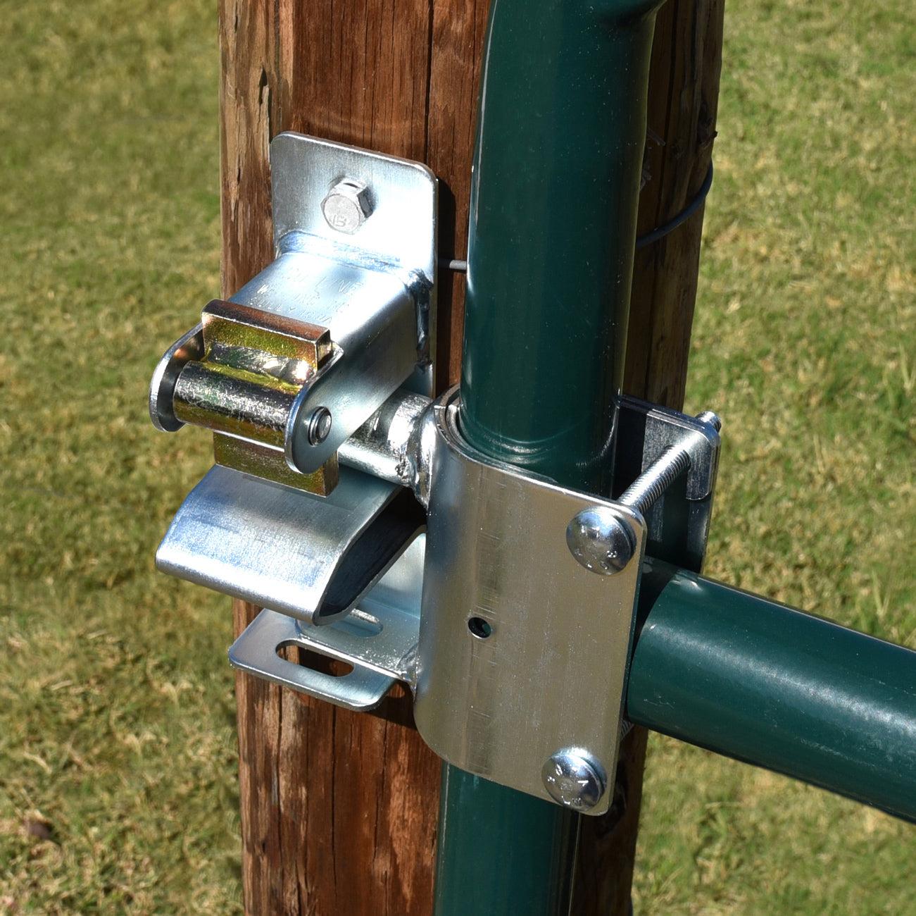 Patriot one-way lockable gate latch