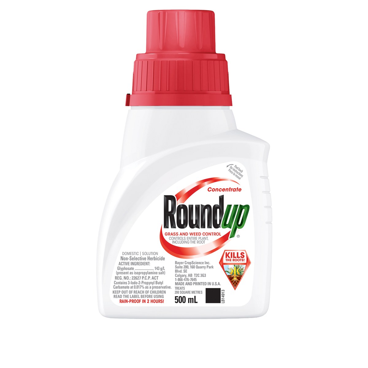 Roundup Concentrate Non-Selective Herbicide 500mL