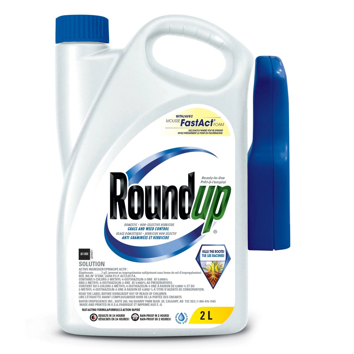 Roundup Ready-To-Use Grass And Weed Control with FastAct Foam 2 L