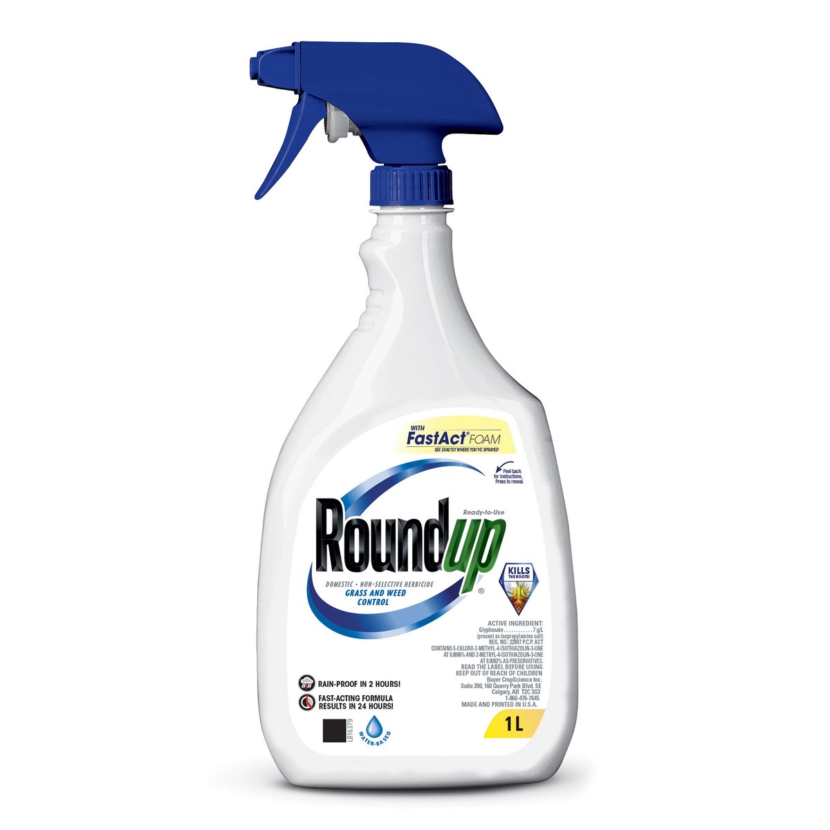 Roundup Ready-To-Use Non-Selective Herbicide with FastAct Foam 1 L