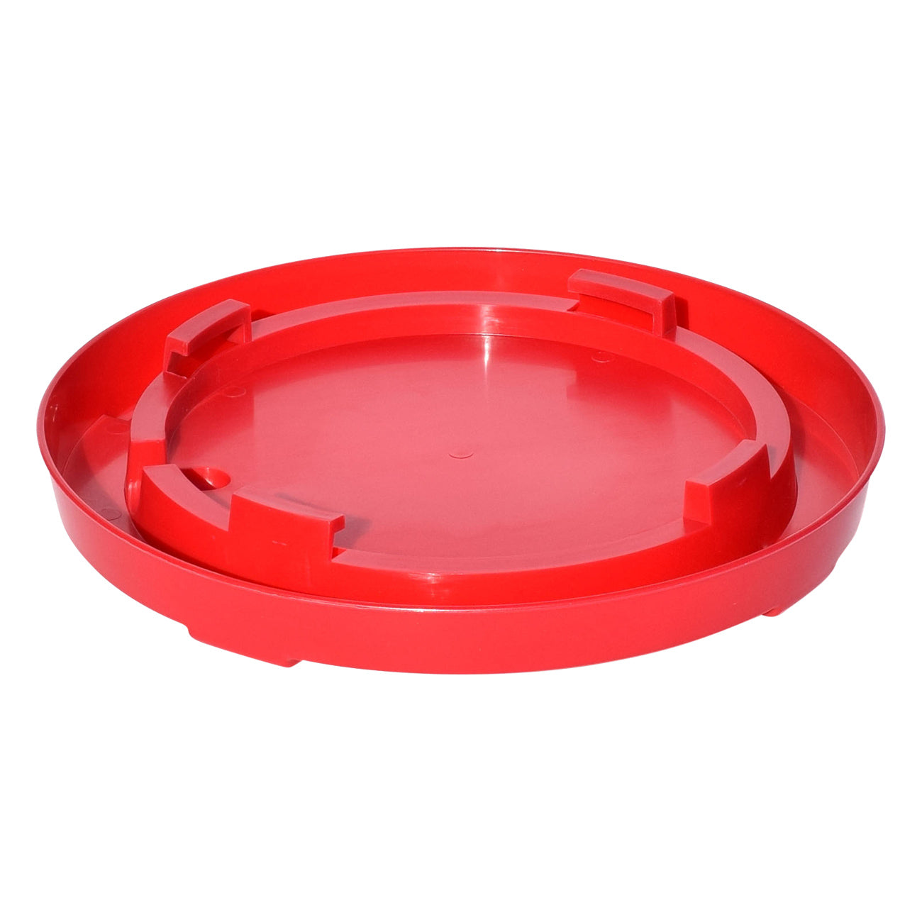 Tuff Stuff enclosed poultry drinker gallon base (Red)