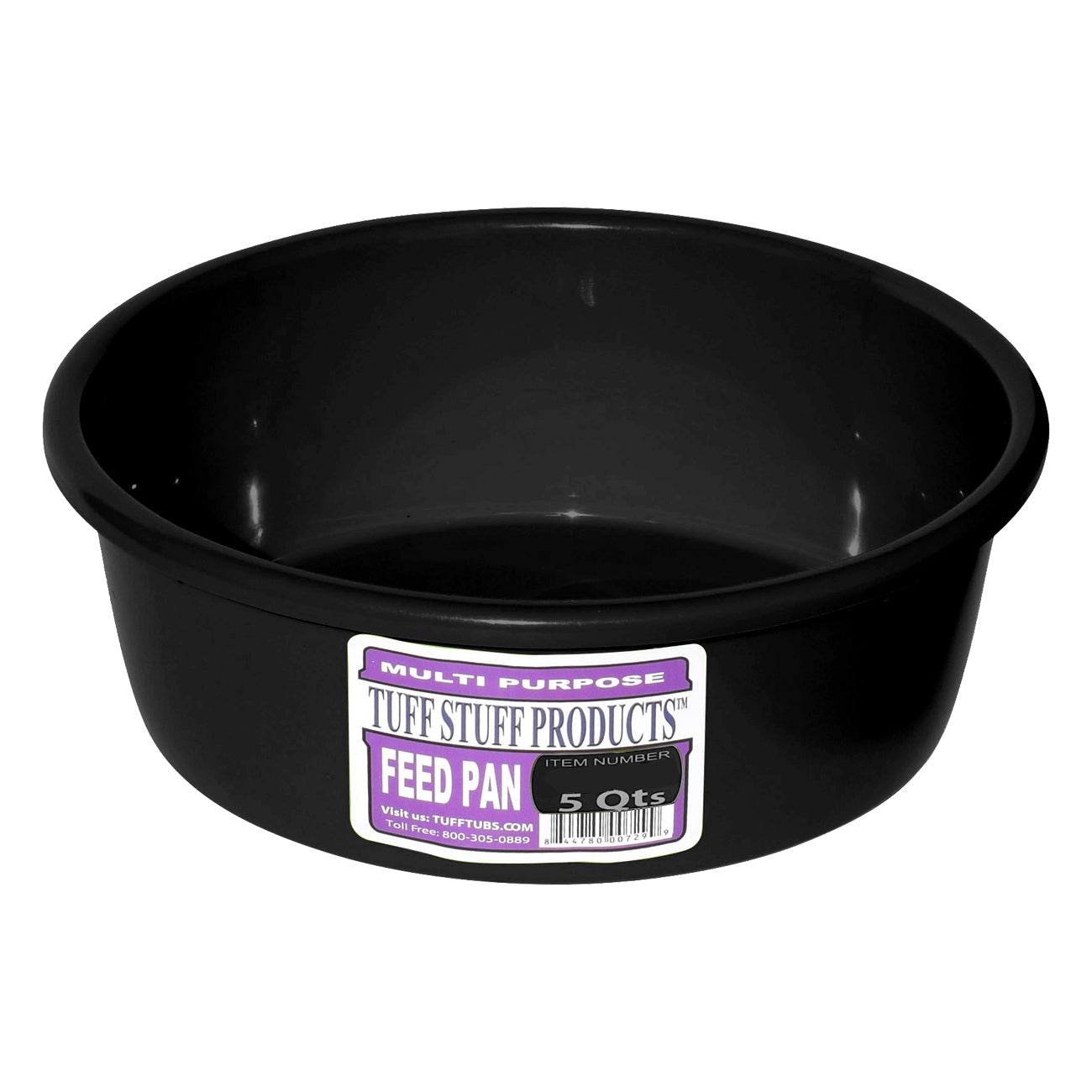 Tuff Stuff feed pan 5 Qts (Black)