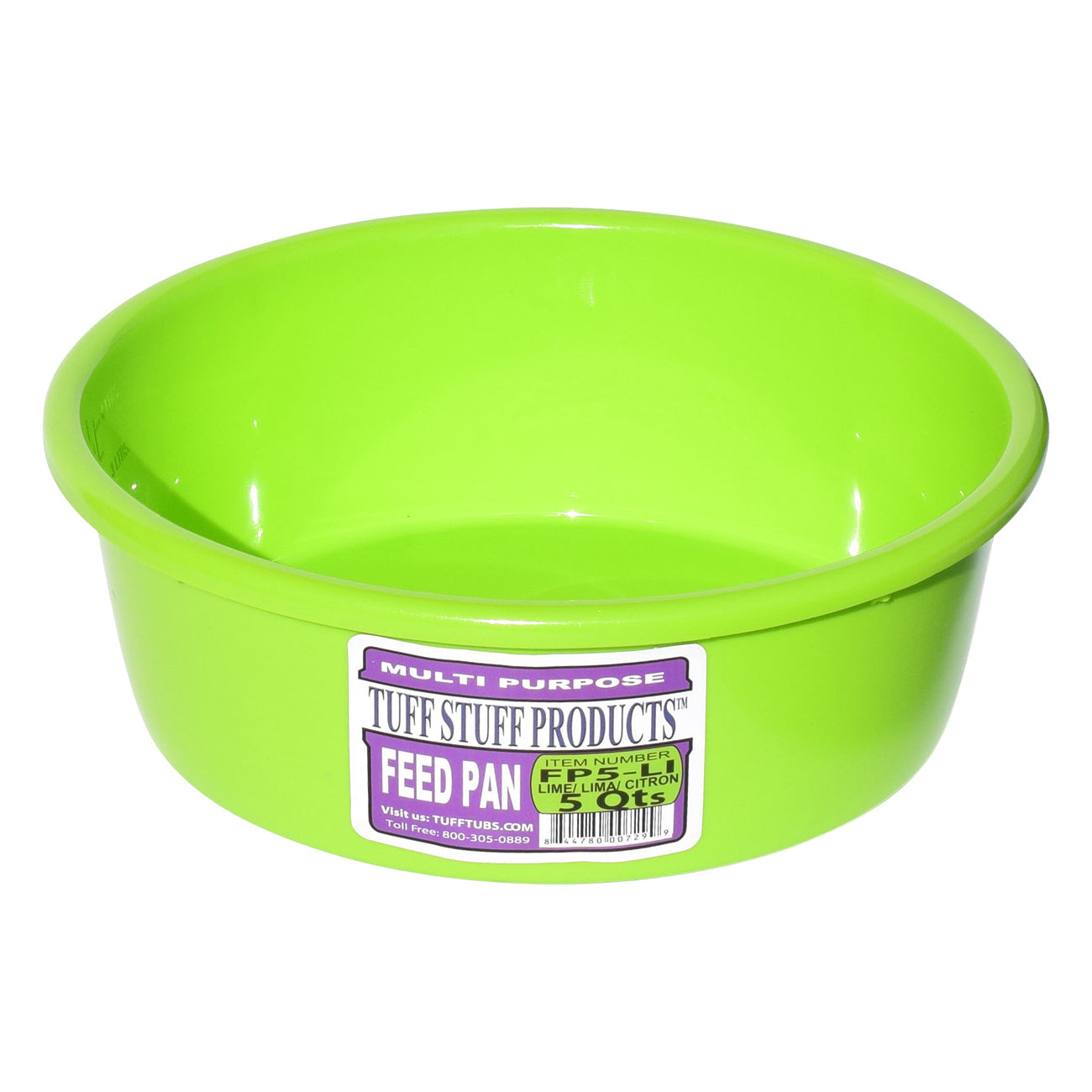 Tuff Stuff feed pan 5 Qts (Green)
