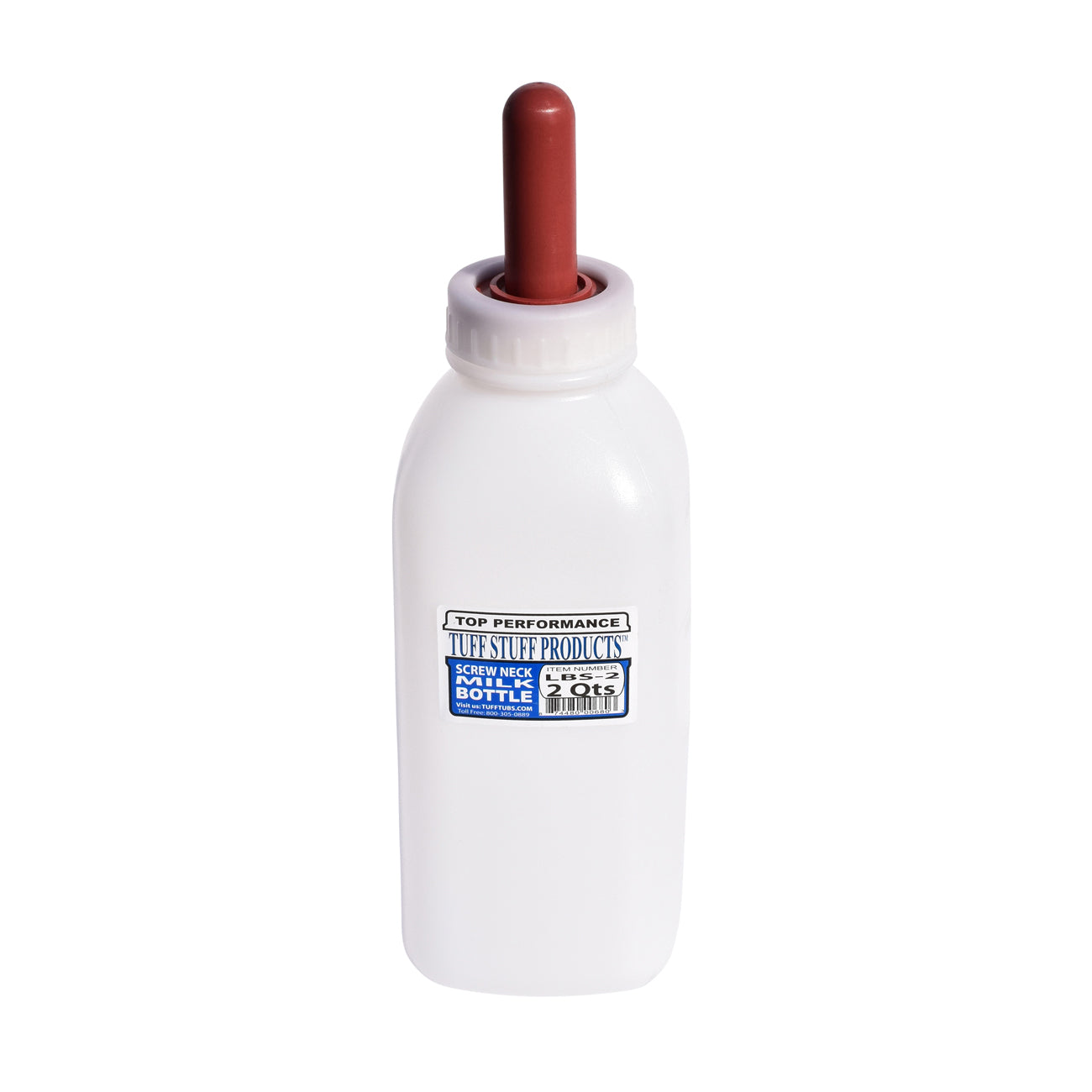 Tuff Stuff milk bottle screw type 2qts