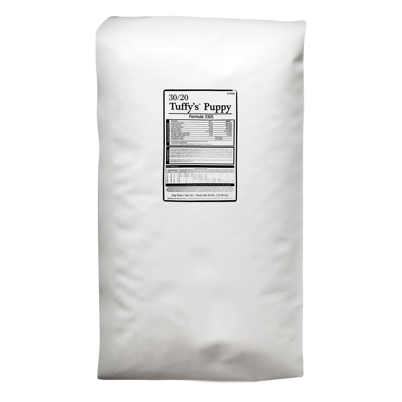 Tuffy's GOLD Plain White Bag Puppy Food 50 lbs
