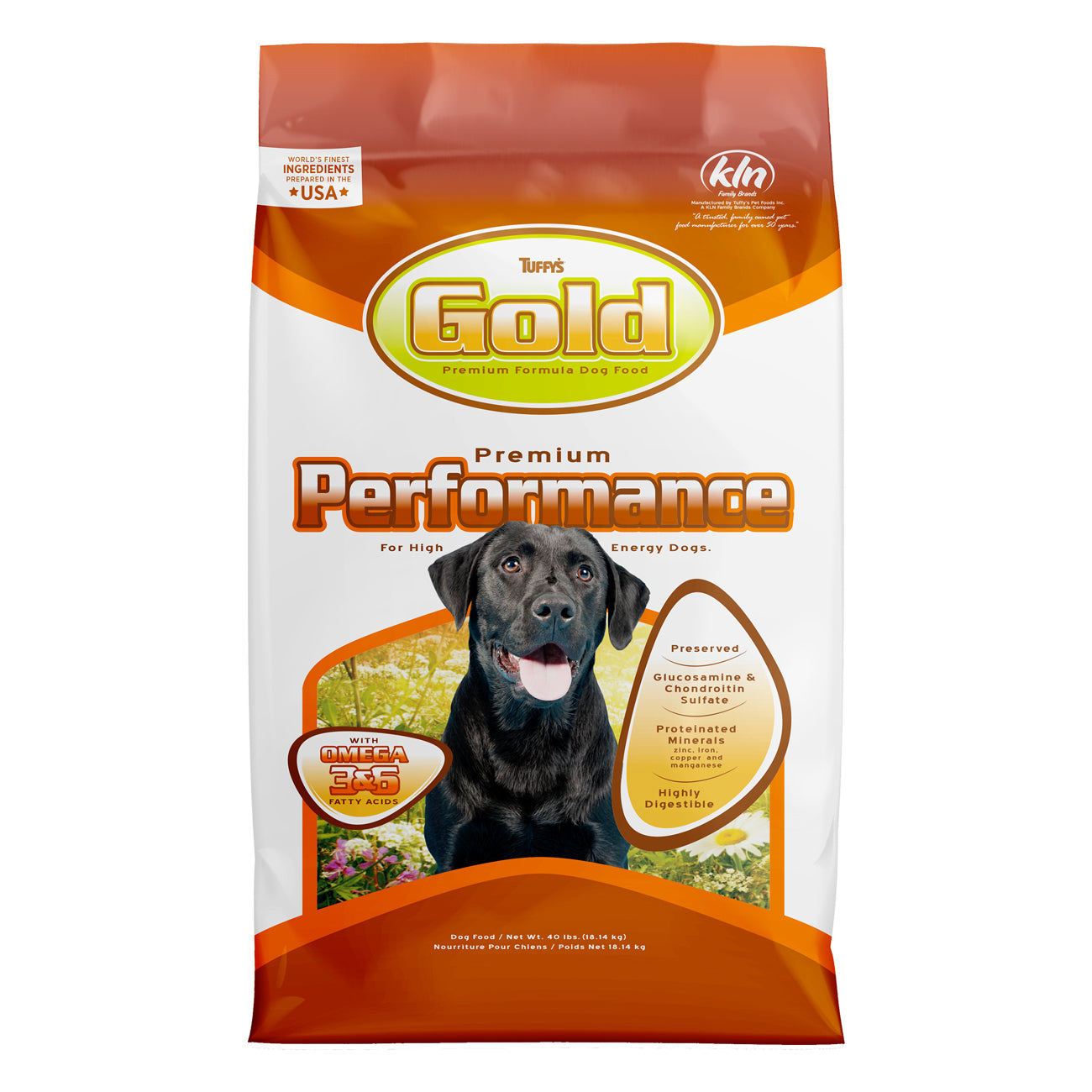 Tuffy's GOLD Premium Performance Dog Food 40 lbs